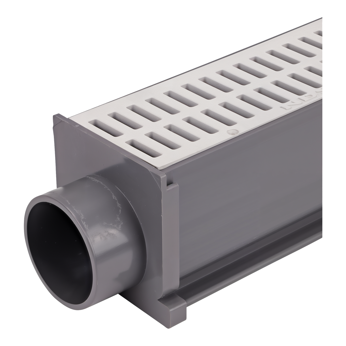 NDS Mini Channel Drain End Outlet -- product image