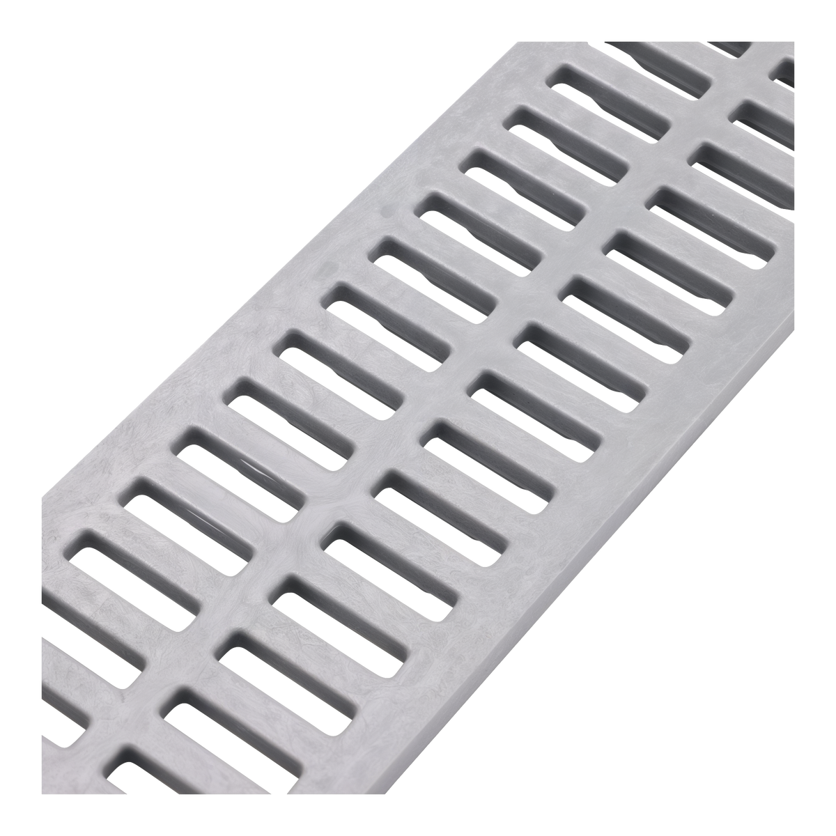 NDS Mini Channel Drain Grate 2-3/4 in. x 3 ft. Gray -- product image