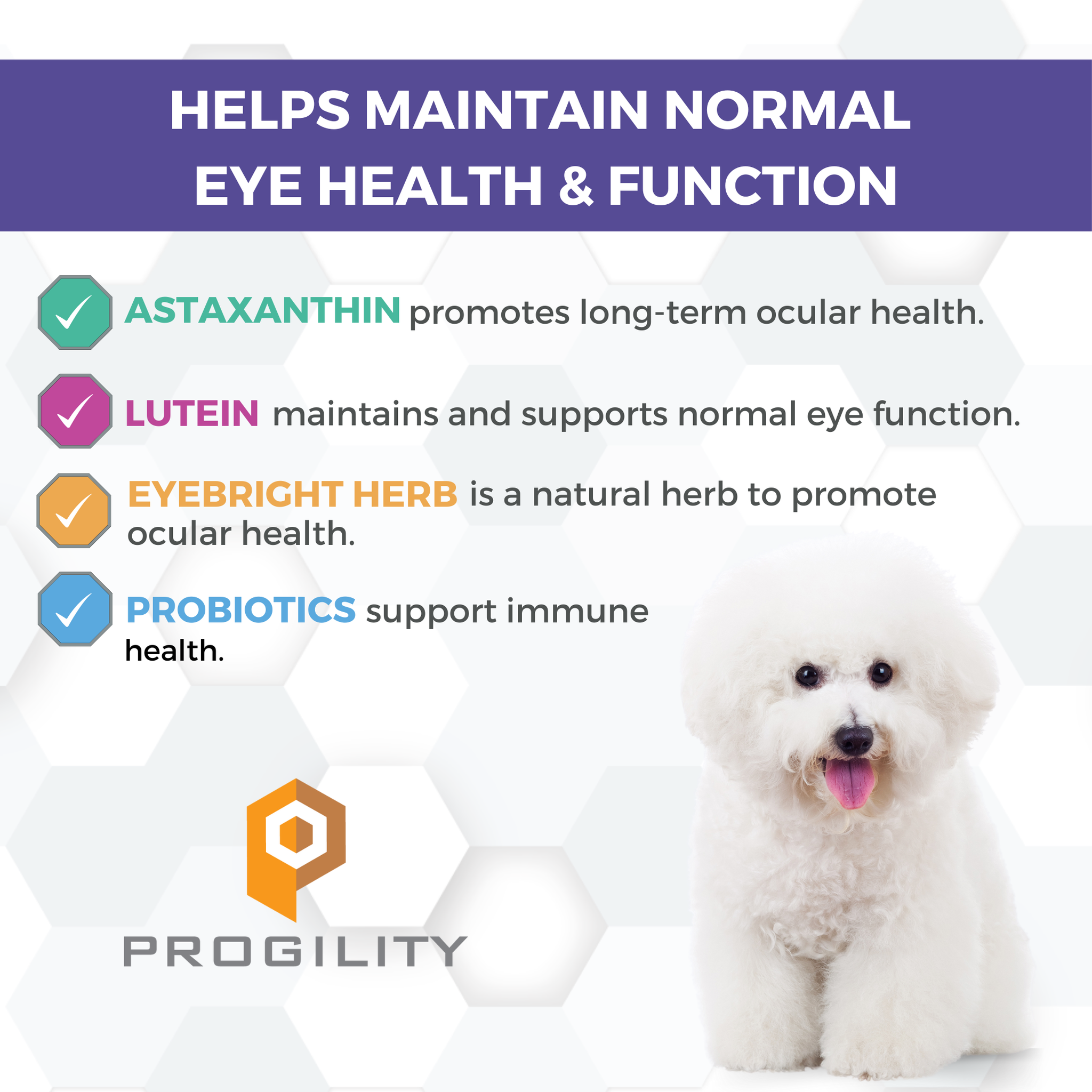 Astaxanthin, lutein, eyebright herb and probiotics maintain normal eye health and function