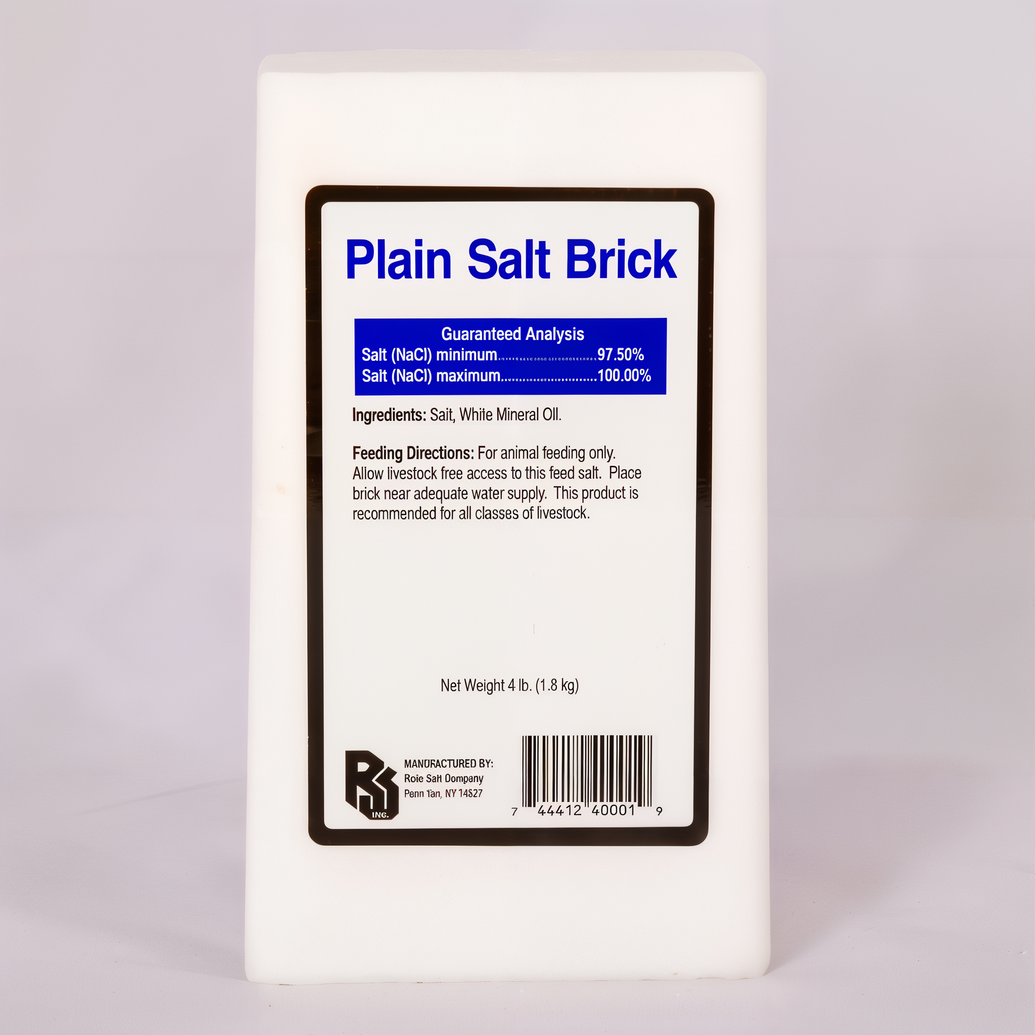 North American Salt Stockman White Salt Brick