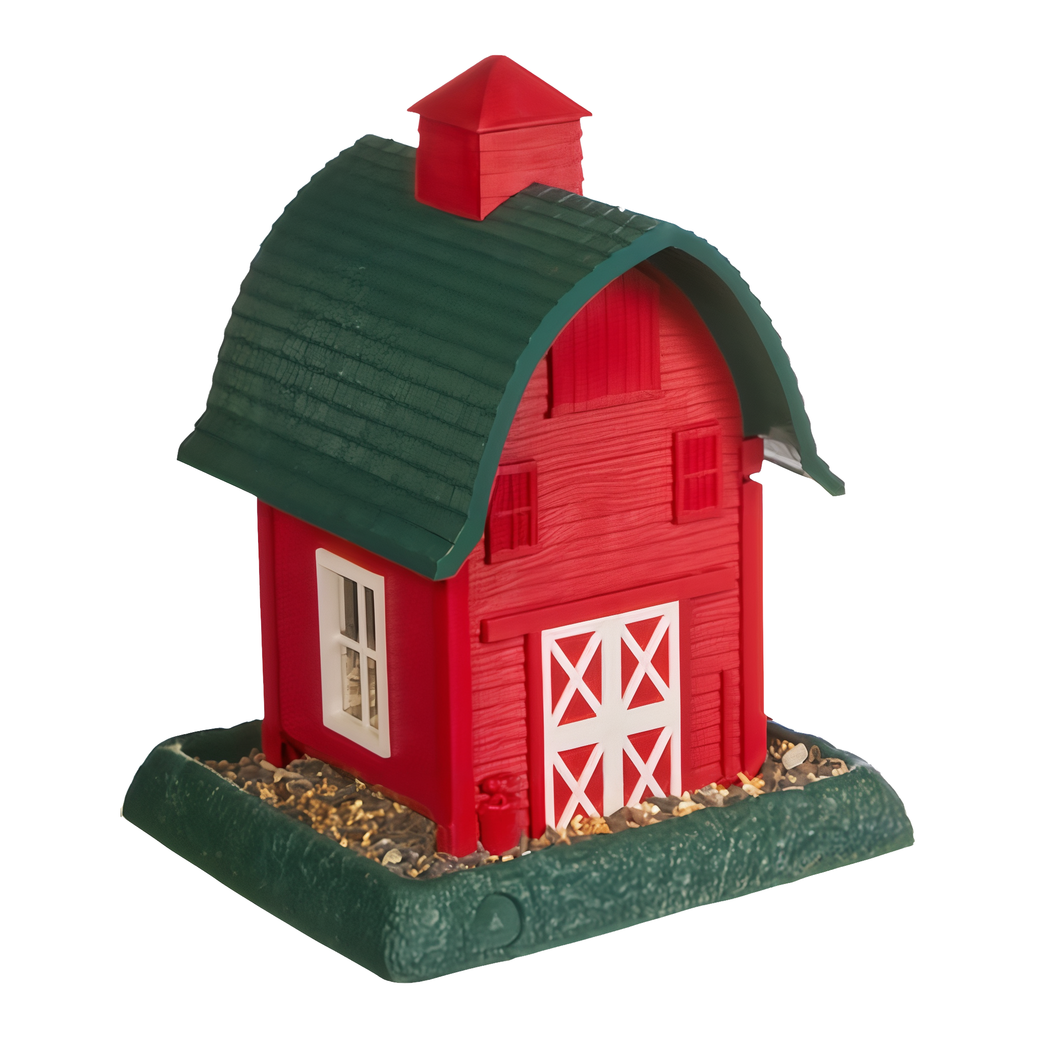 North States Village Collection Red Barn Hopper Bird Feeder