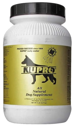 Nupro All Natural Dog Supplement Nutritive Support Gold