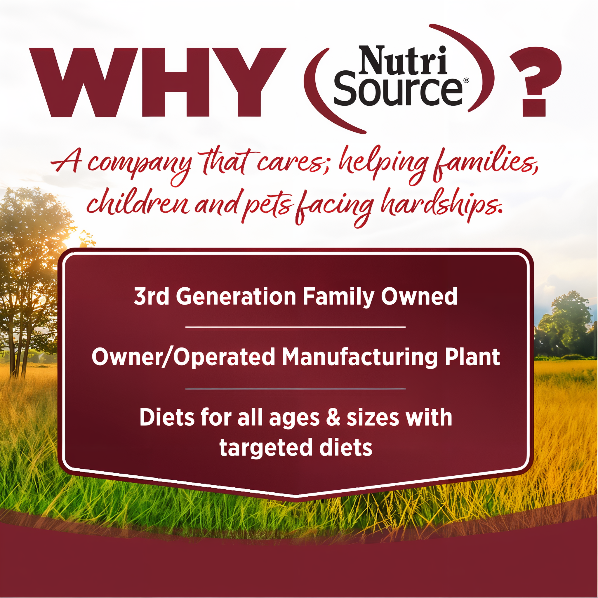 Why NutriSource: a third-generation family company that gives back