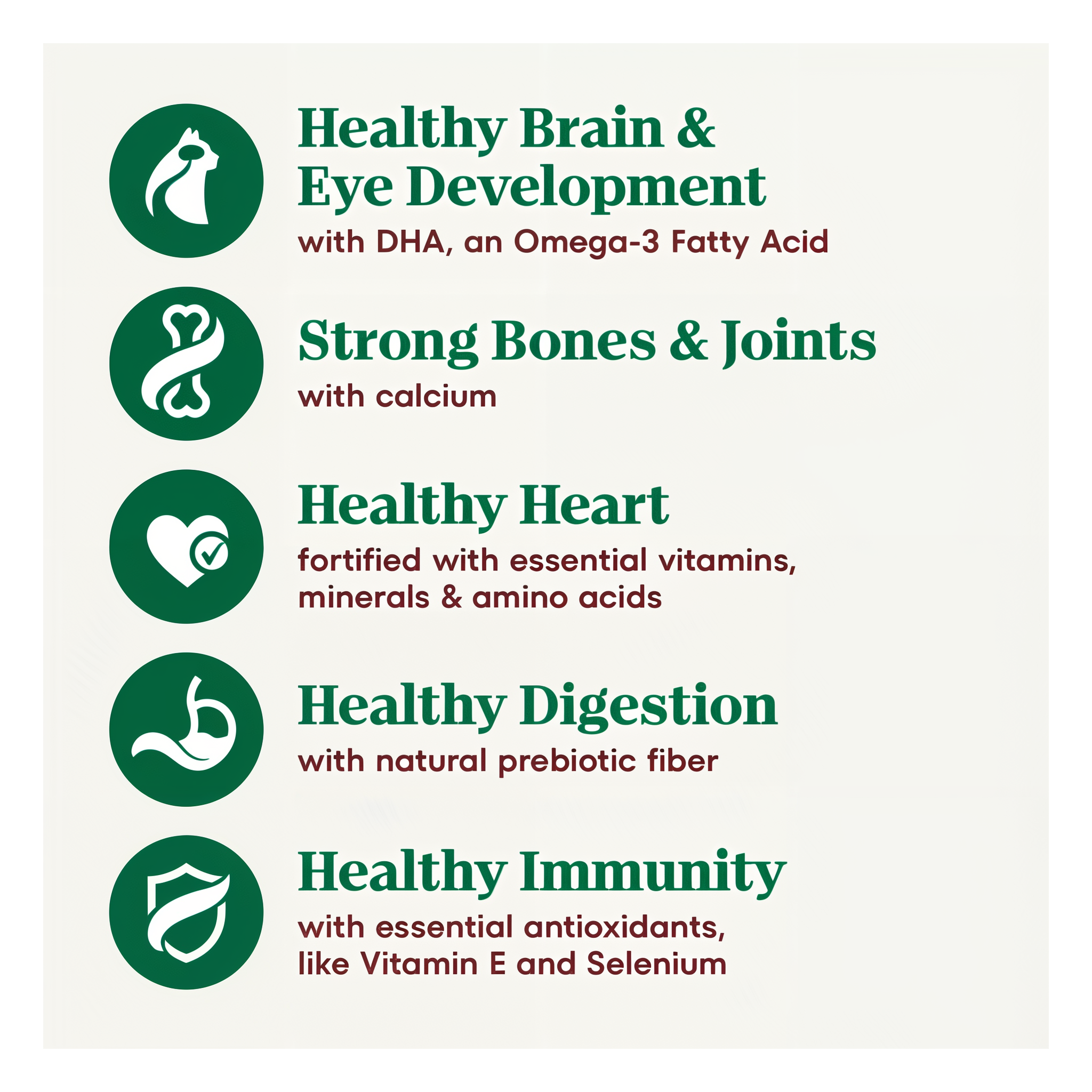 Recipe benefit highlights