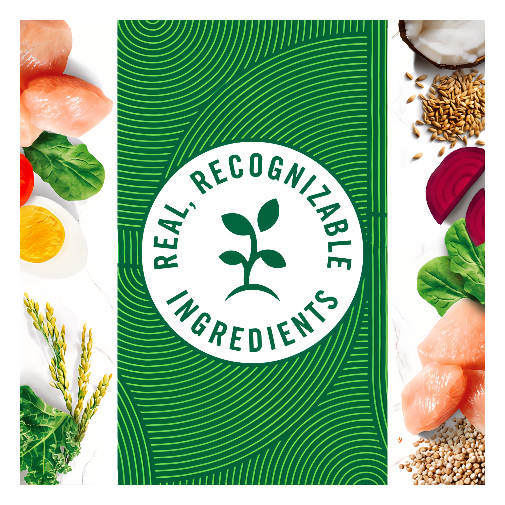 Real, recognizable ingredients