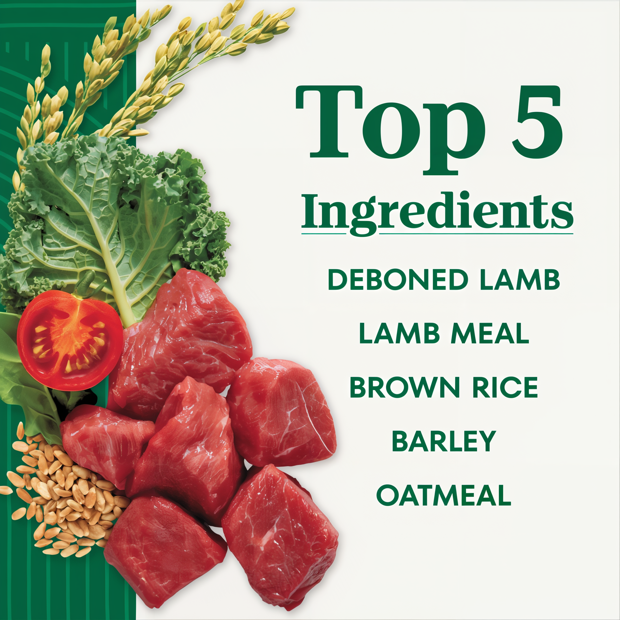 Top 5 ingredients panel