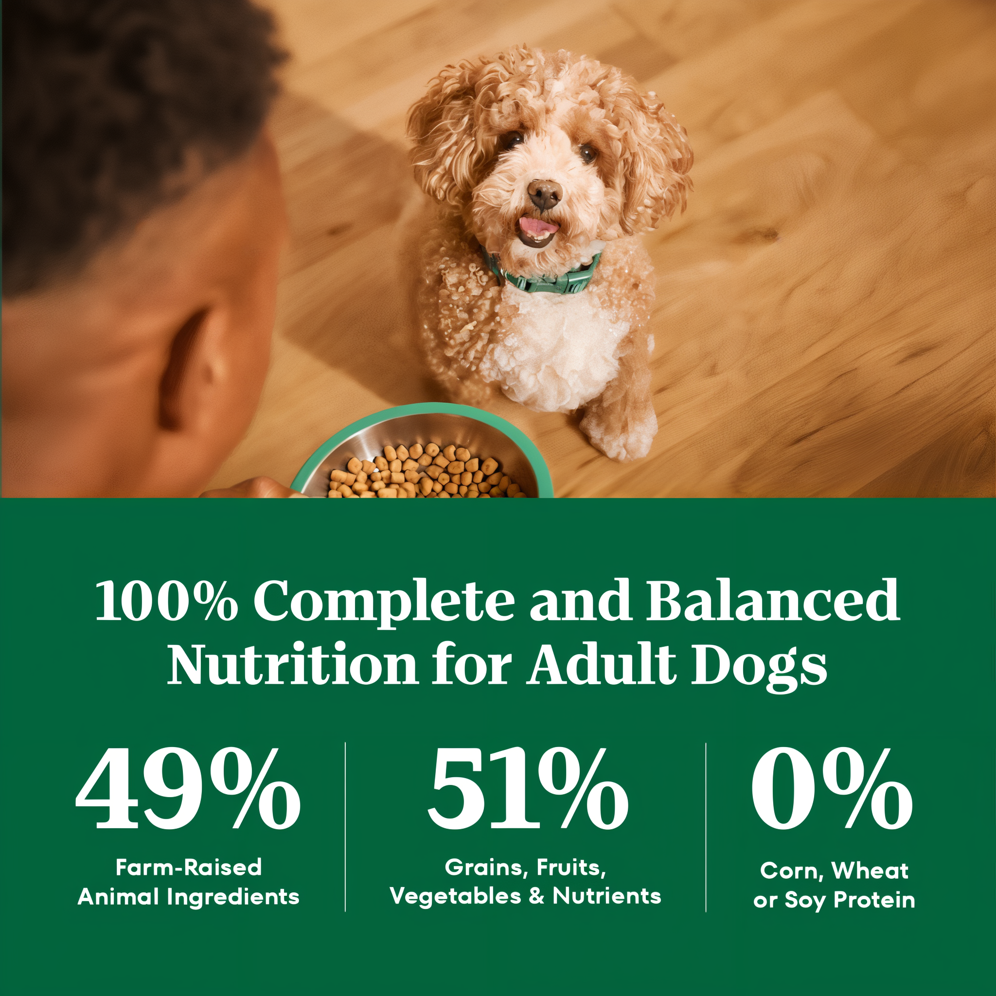 100 percent complete and balanced nutrition