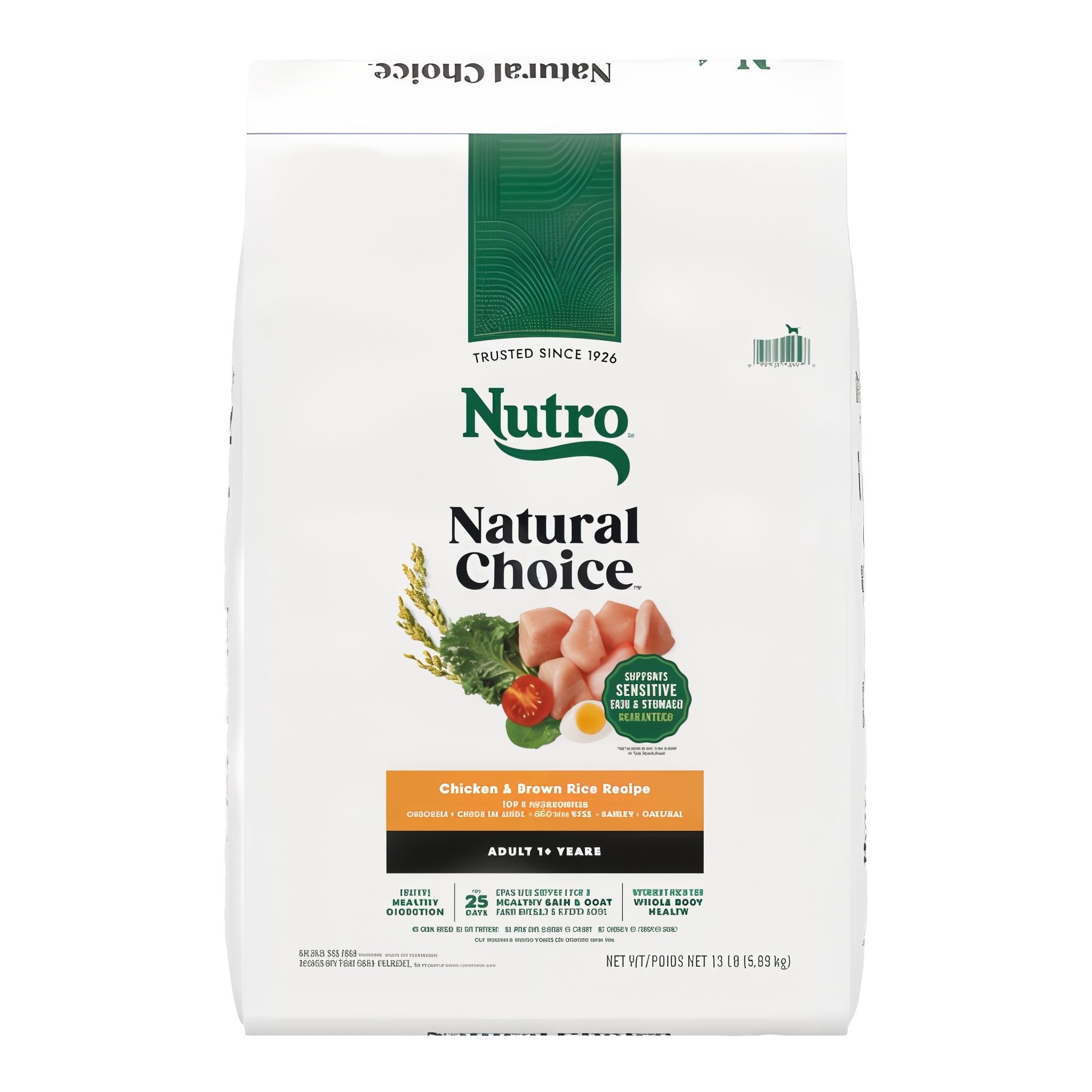 Nutro Natural Choice Adult Farm-Raised Chicken & Brown Rice Recipe Dry Dog Food bag front