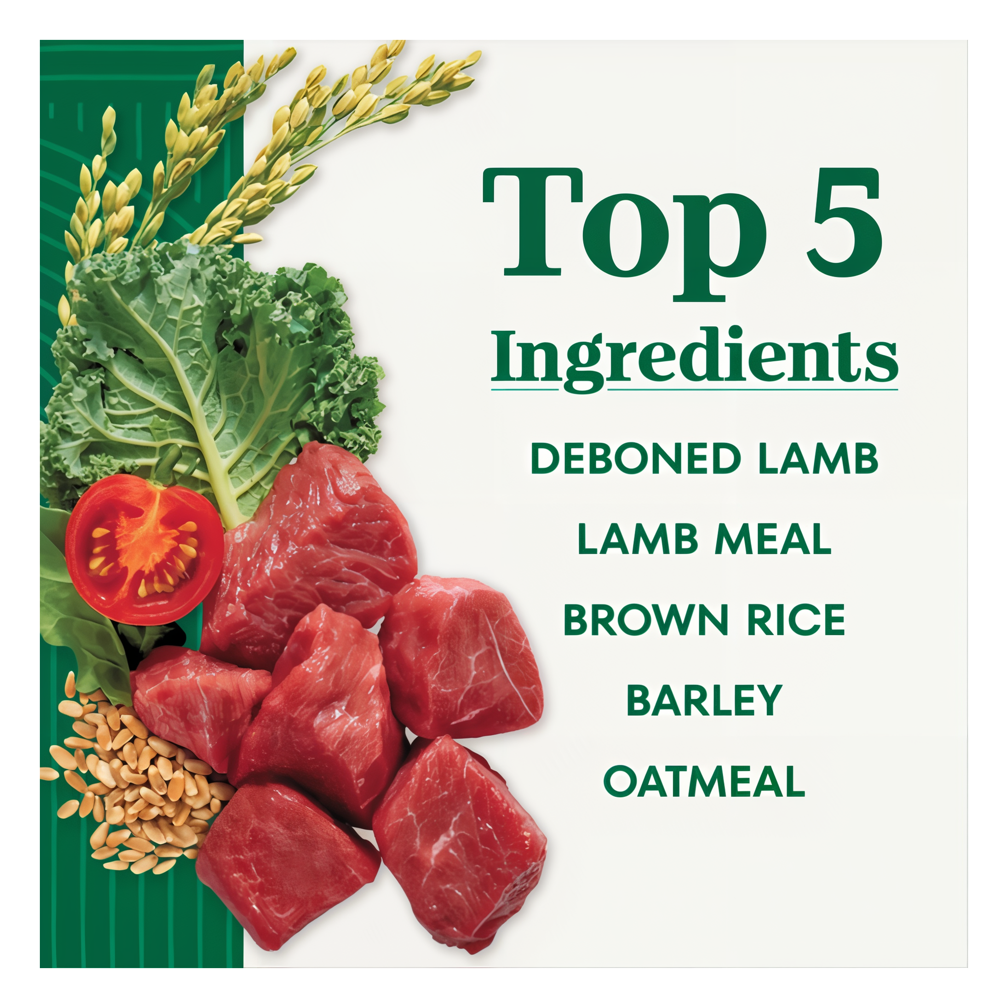 Top 5 ingredients panel