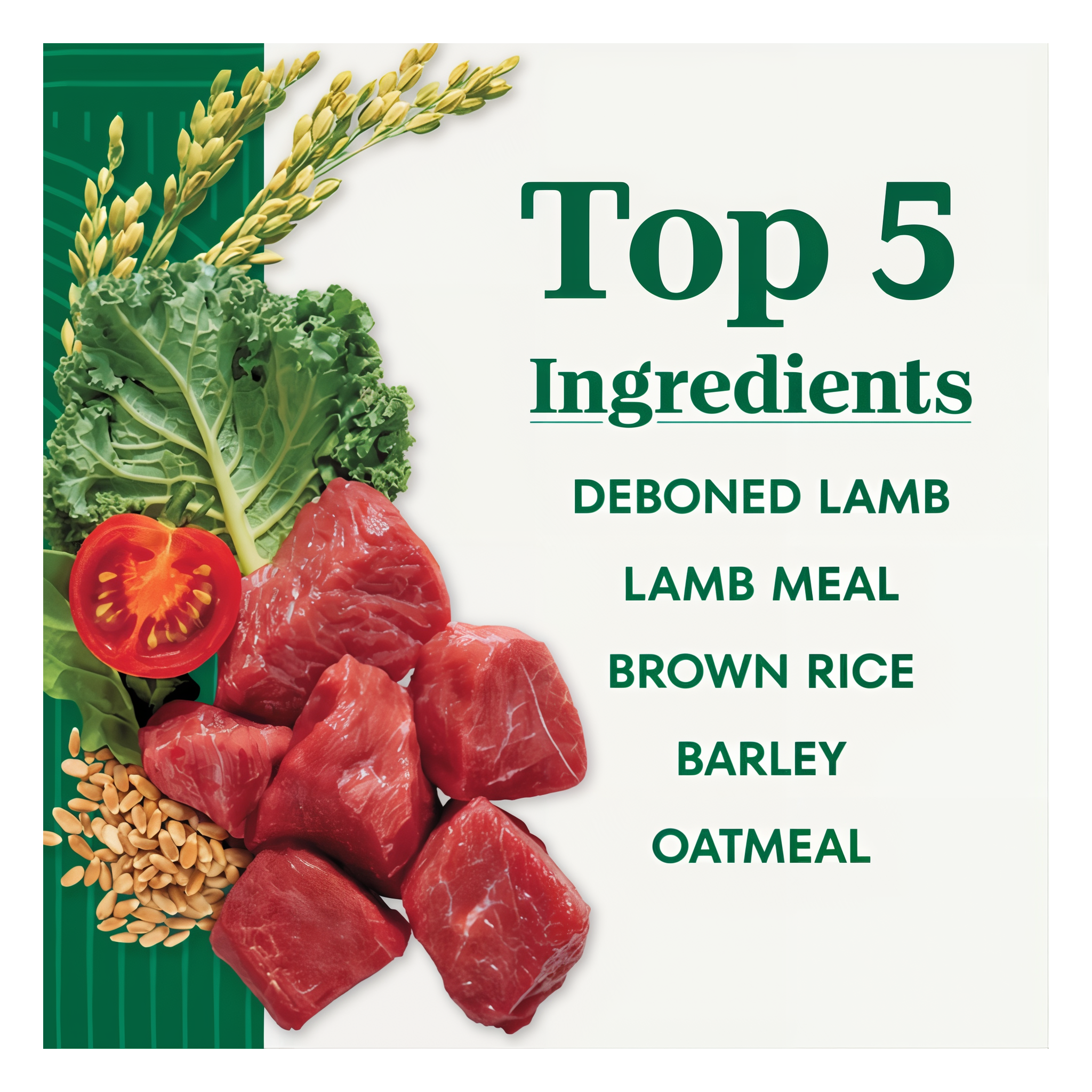 Top 5 ingredients panel