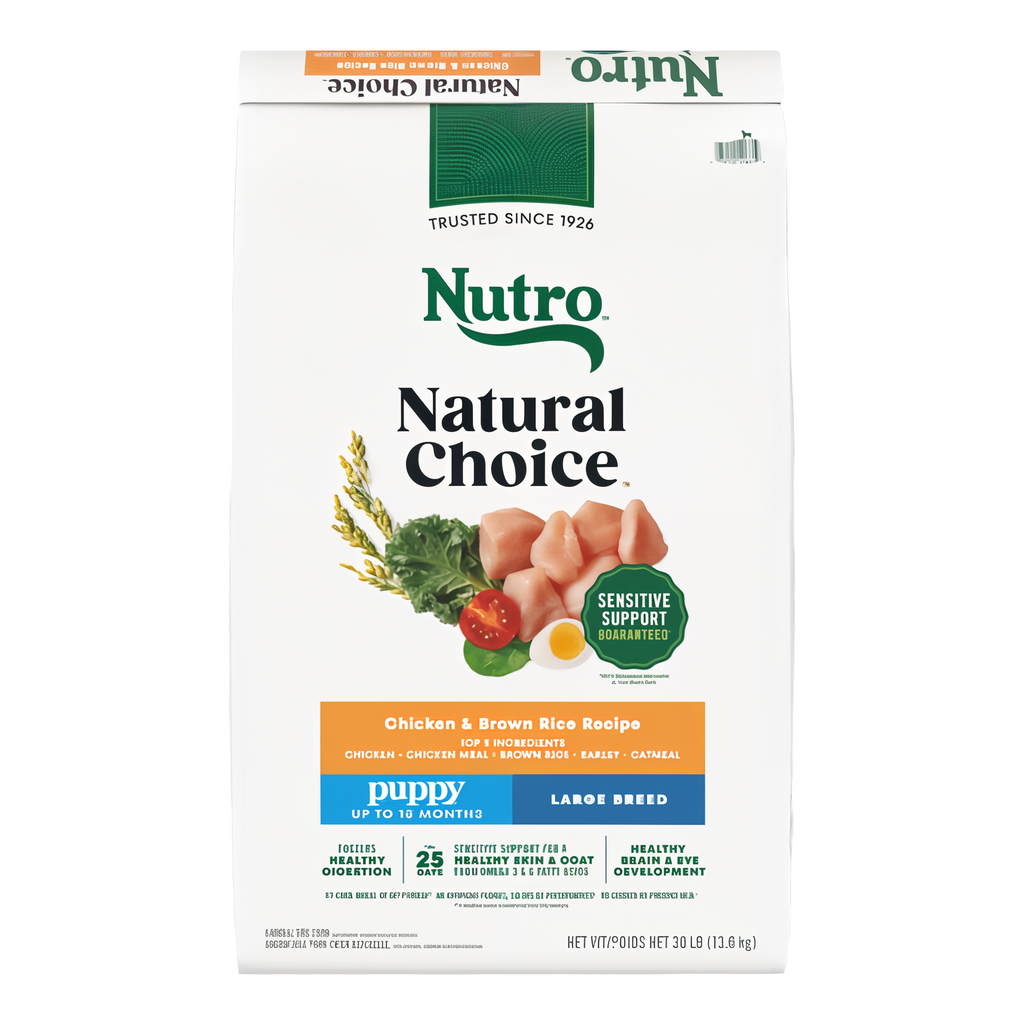 Nutro Natural Choice Large Breed Puppy Chicken & Brown Rice Recipe Dry Dog Food bag front