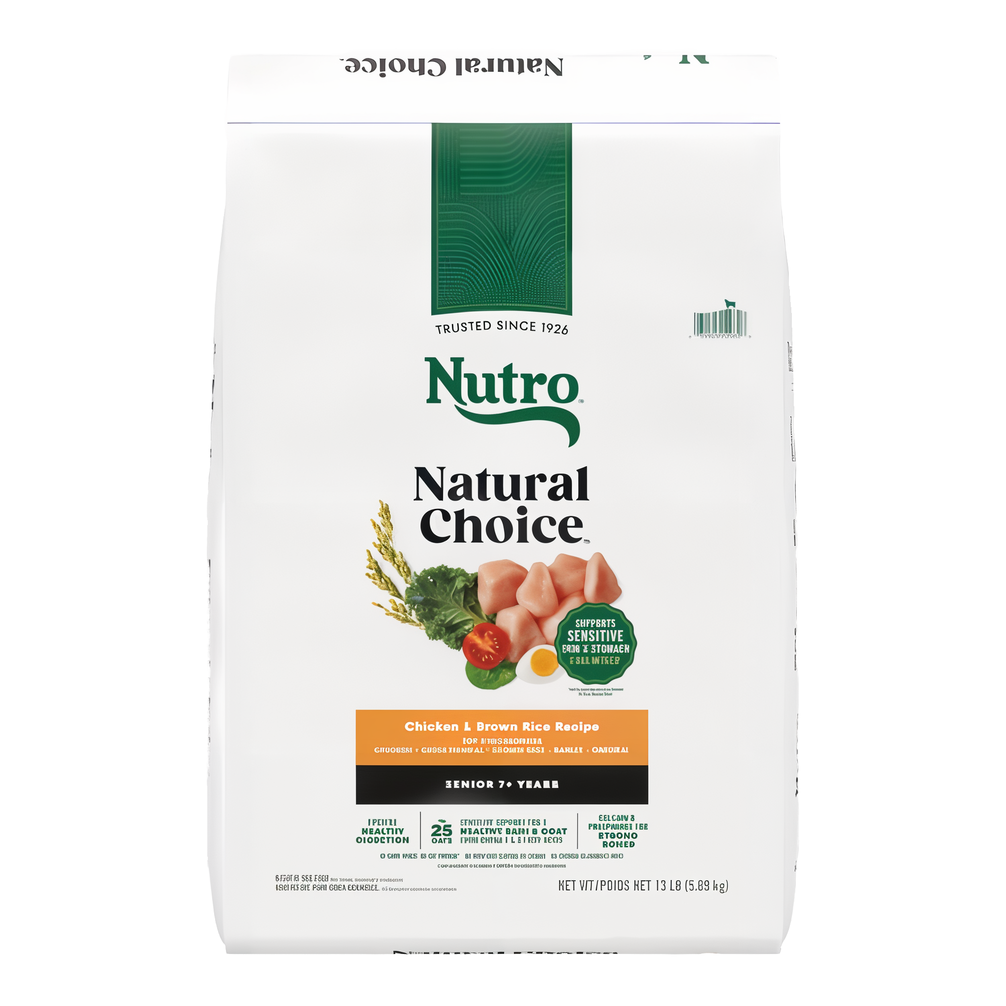 Nutro Natural Choice Senior Chicken & Brown Rice Recipe Dry Dog Food bag front