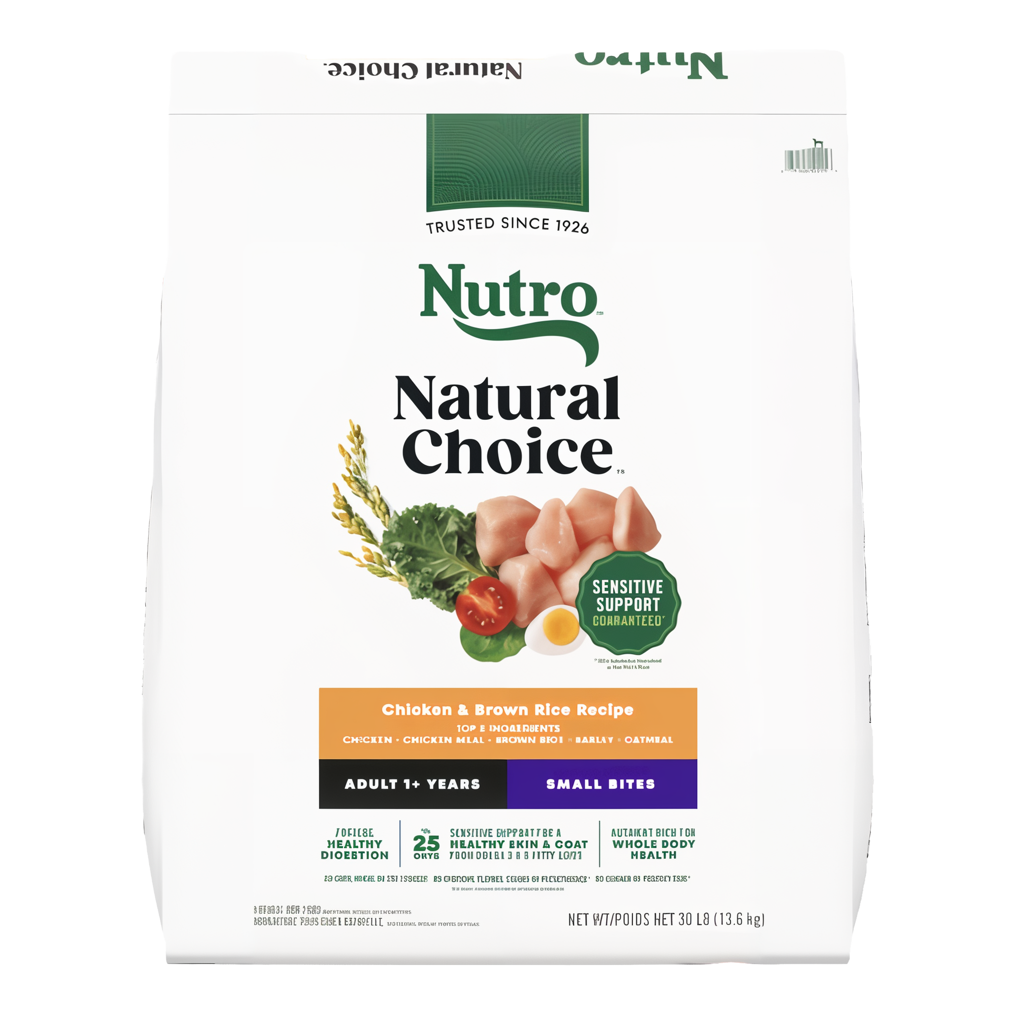 Nutro Natural Choice Adult Small Bites Chicken & Brown Rice Recipe Dry Dog Food bag front