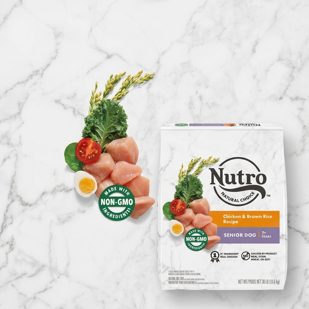 Nutro Natural Choice Chicken, Vegetable and Brown Rice Flavor Senior Dry Dog Food