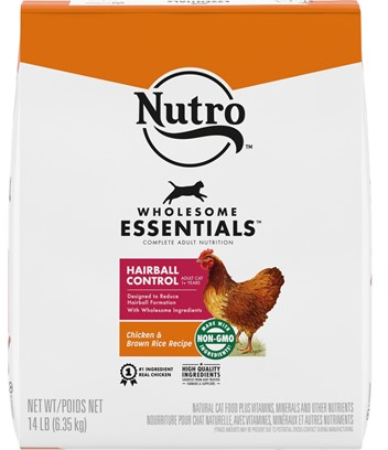 Nutro Wholesome Essentials Natural Hairball Control Chicken & Brown Rice Dry Cat Food