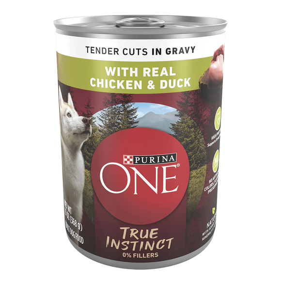 Purina ONE True Instinct Tender Cuts in Gravy Dog Food Formula With Real Chicken & Duck