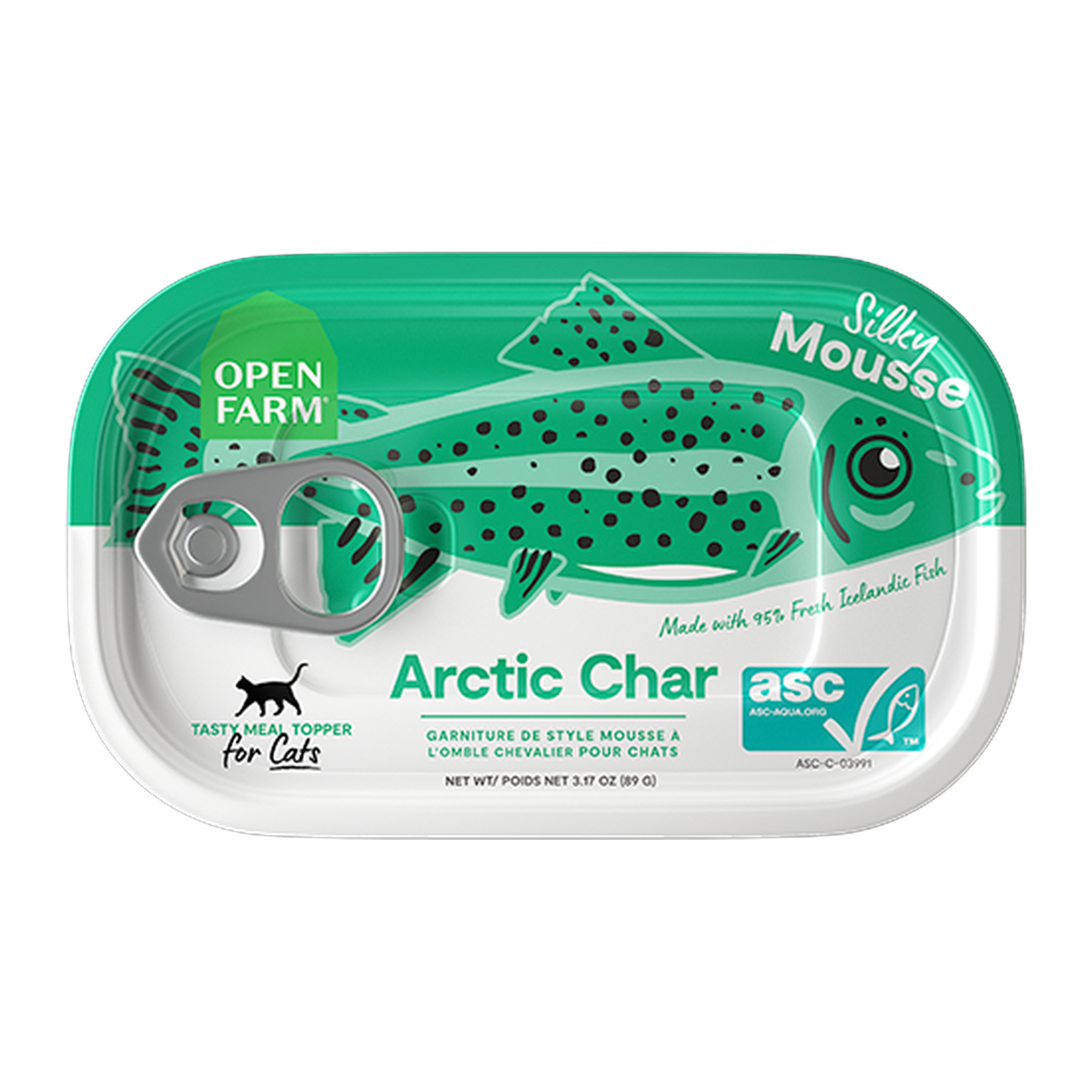 Open Farm Arctic Char Silky Mousse Topper for Cats can