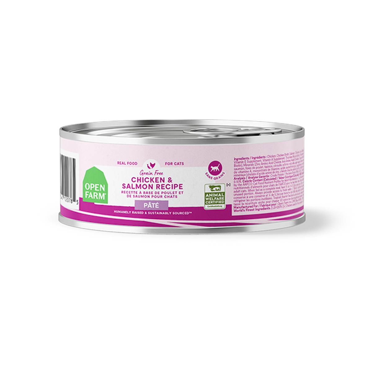 Open Farm Chicken & Salmon Pâté for Cats -- 5.3 oz can