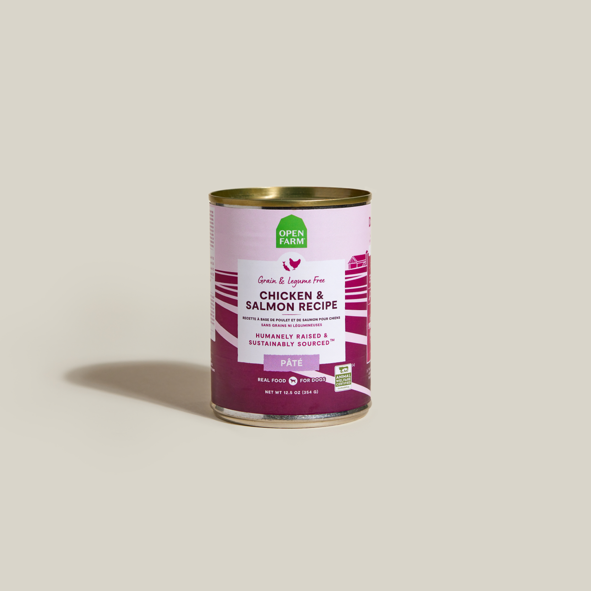 Open Farm Chicken & Salmon Pâté for Dogs -- 12.5 oz can