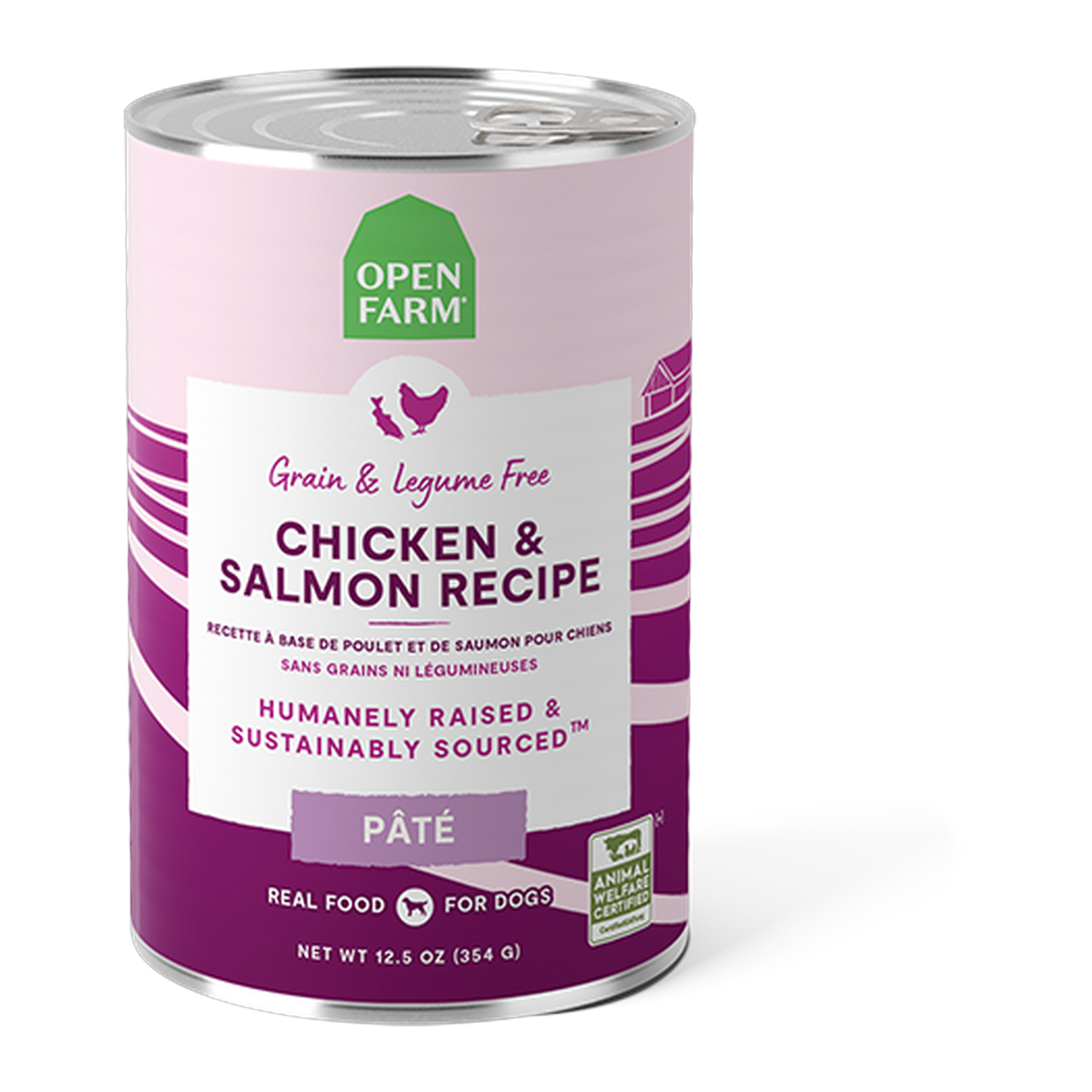 Open Farm Chicken & Salmon Pâté for Dogs 12.5 oz can