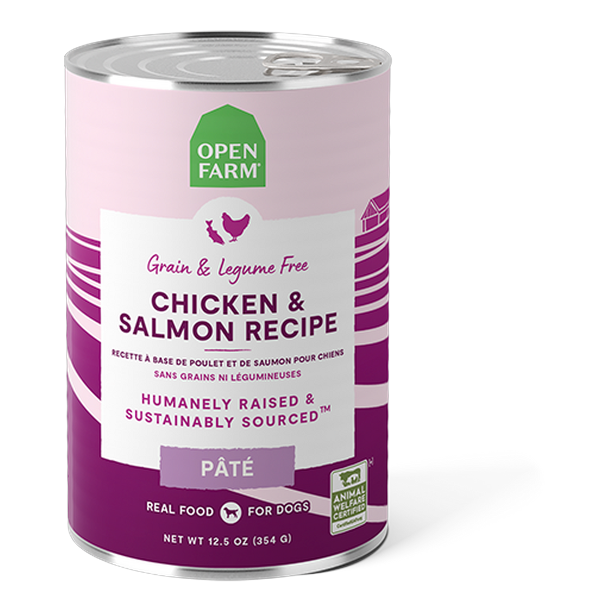 Open Farm Chicken & Salmon Pâté for Dogs -- 12.5 oz can