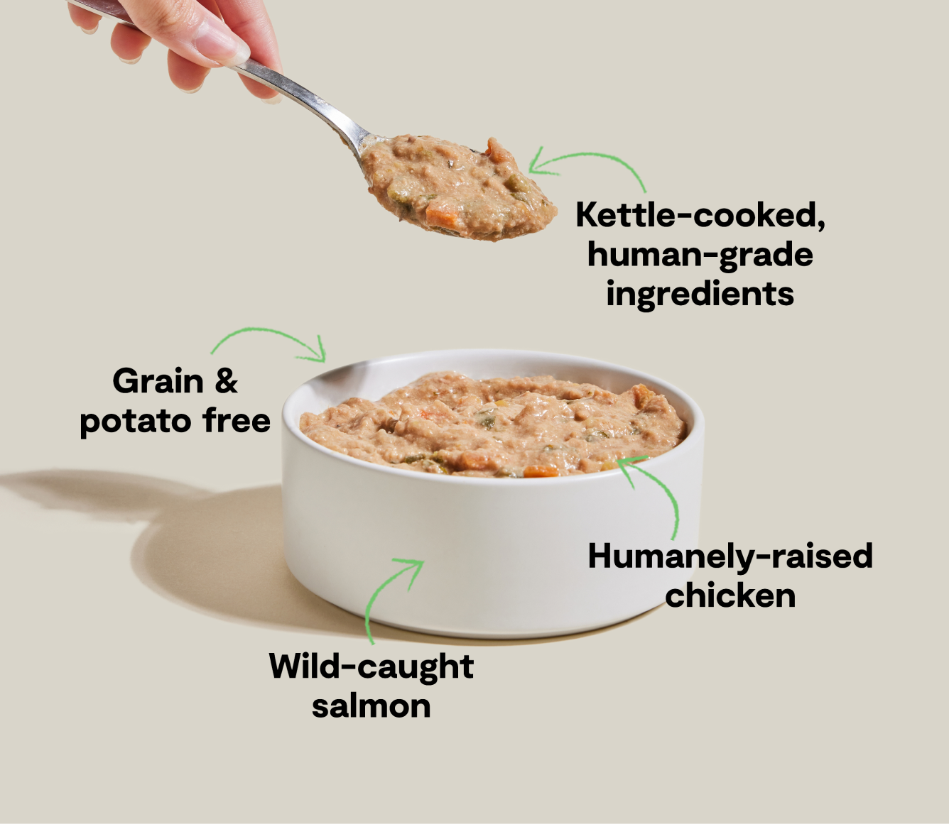 Open Farm Chicken & Salmon Rustic Stew Wet Dog Food ingredient and benefit highlights