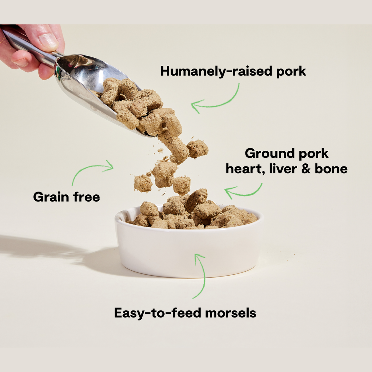 Open Farm Farmer's Table Pork Freeze Dried Raw Morsels for Dogs -- open farm farmer's table pork freeze dried raw benefits - humanely raised pork