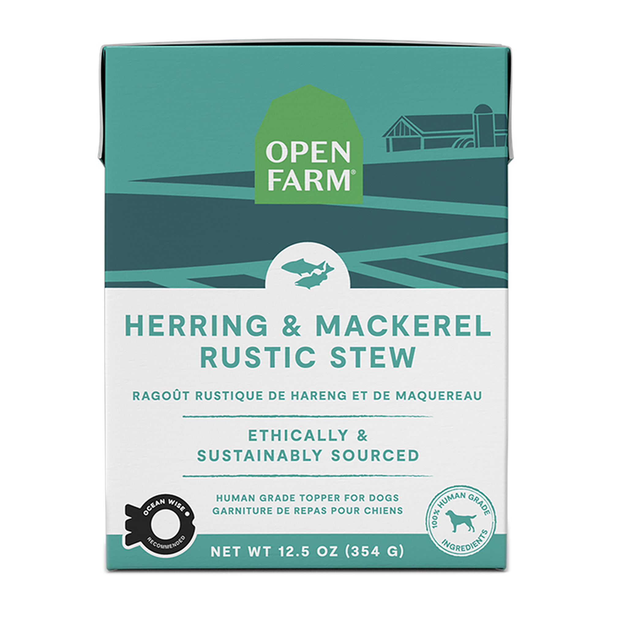 Open Farm Herring & Mackerel Rustic Stew Topper for Dogs 12.5 oz carton