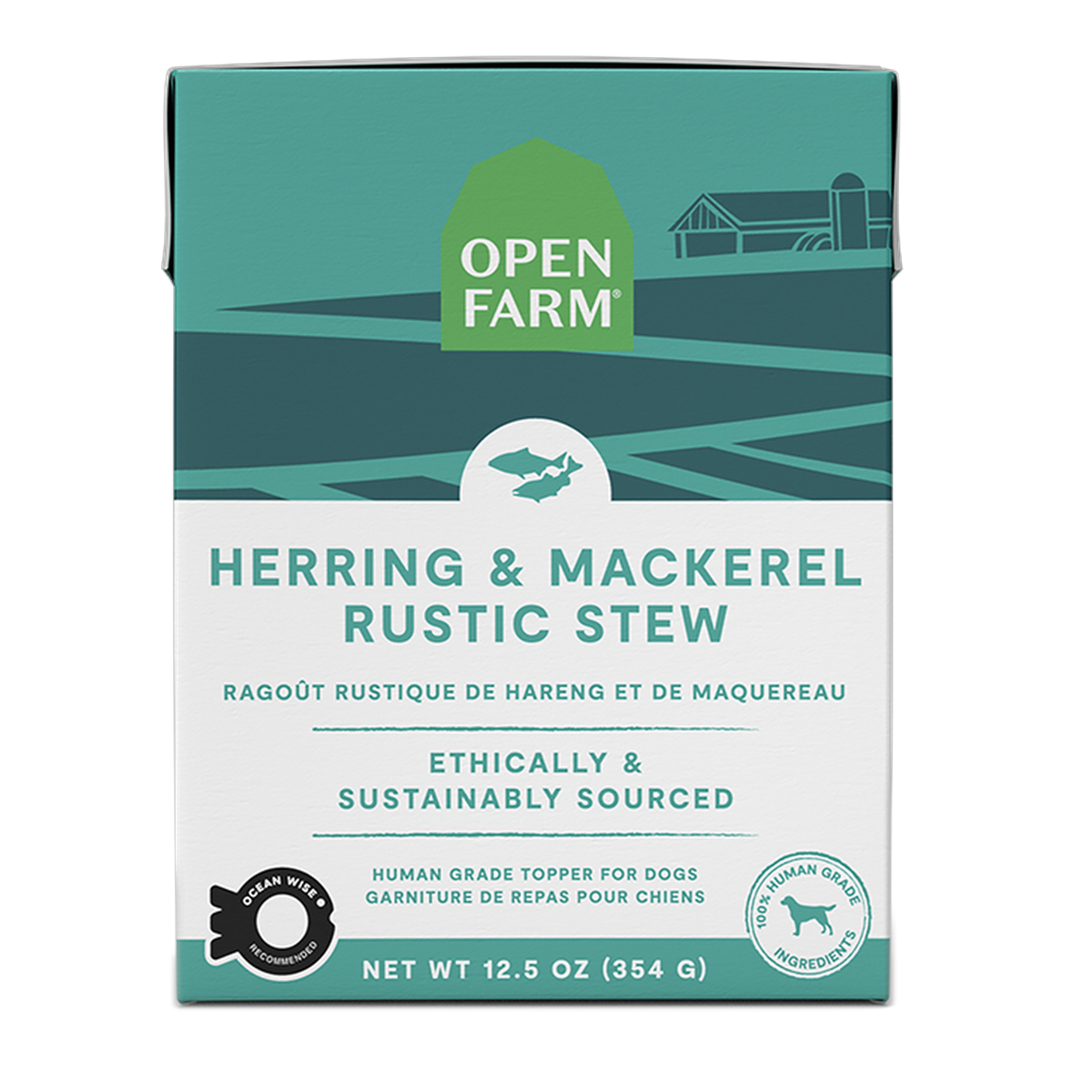 Open Farm Herring & Mackerel Rustic Stew Topper for Dogs -- 12.5 oz carton