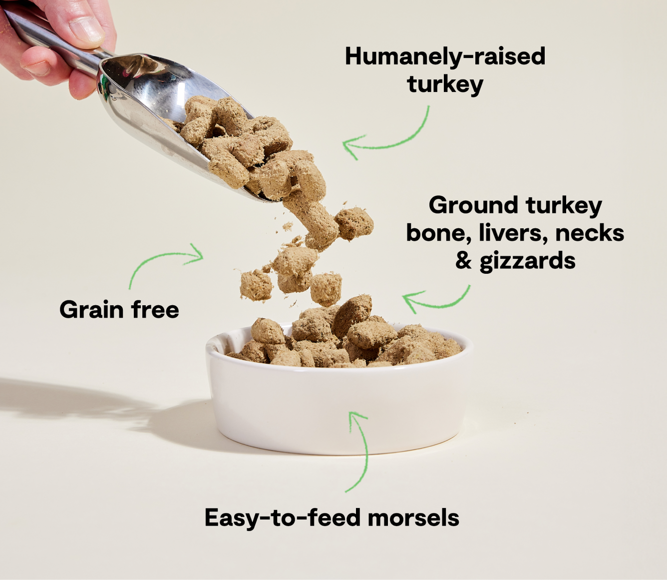 Open Farm Homestead Turkey freeze dried raw benefits - humanely raised turkey, grain free, easy to feed morsels