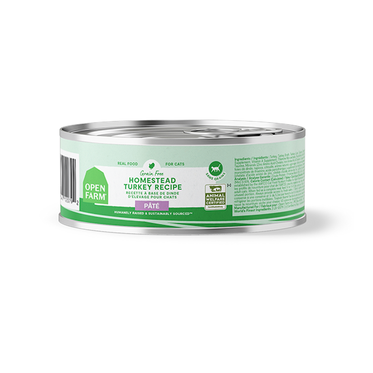 Open Farm Homestead Turkey Pâté for Cats -- 5.3 oz can