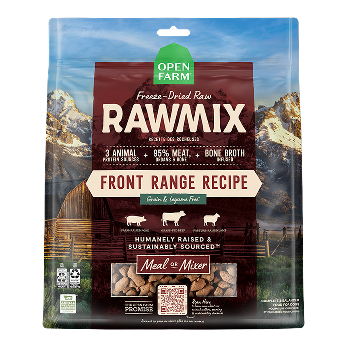 Open Farm RawMix Front Range Freeze Dried Raw Morsels for Dogs -- 13.5 oz bag