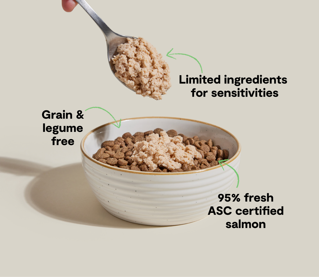 Open Farm Salmon Topper benefits: limited ingredients, grain and legume free