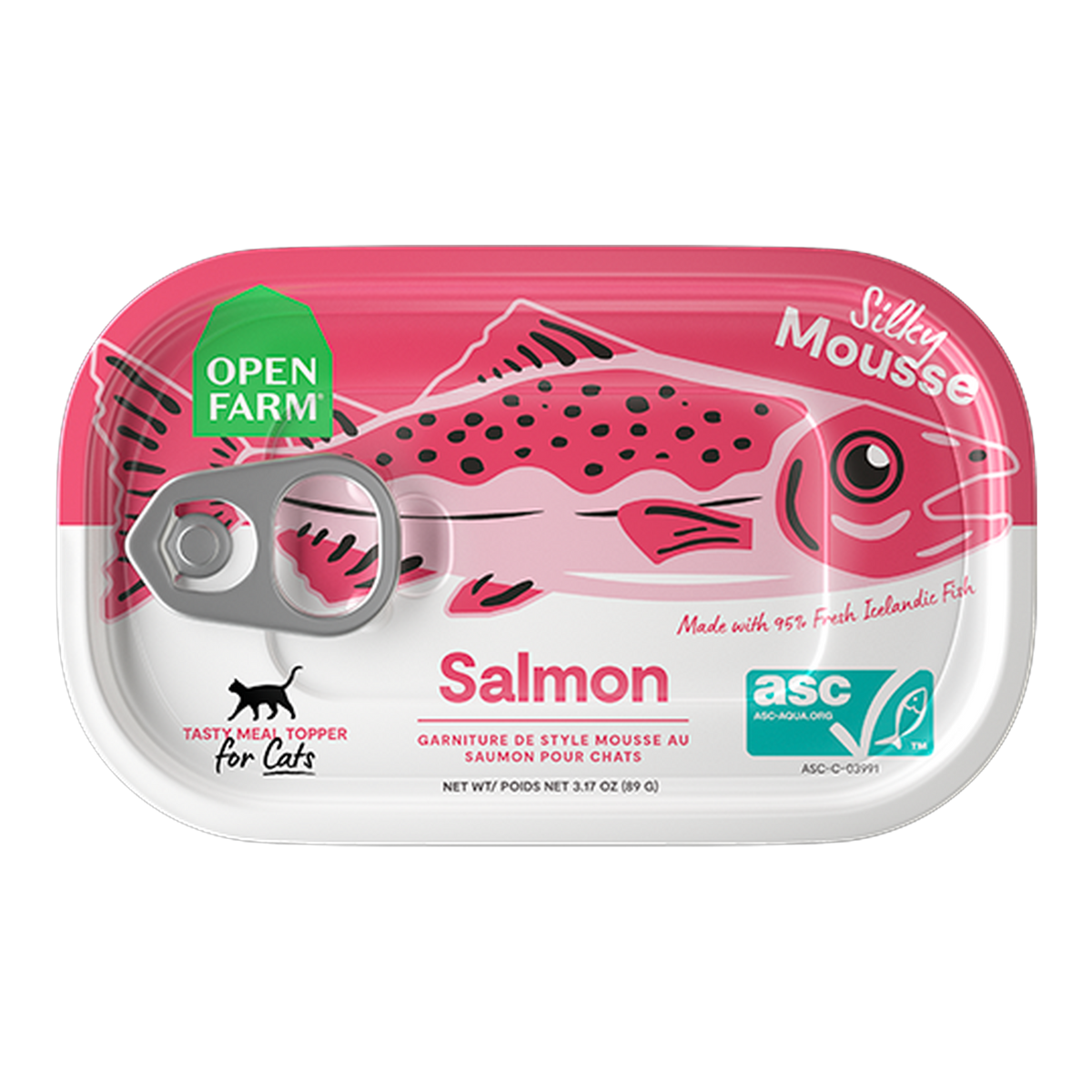 Open Farm Salmon Topper for Cats -- open farm salmon silky mousse topper for cats can