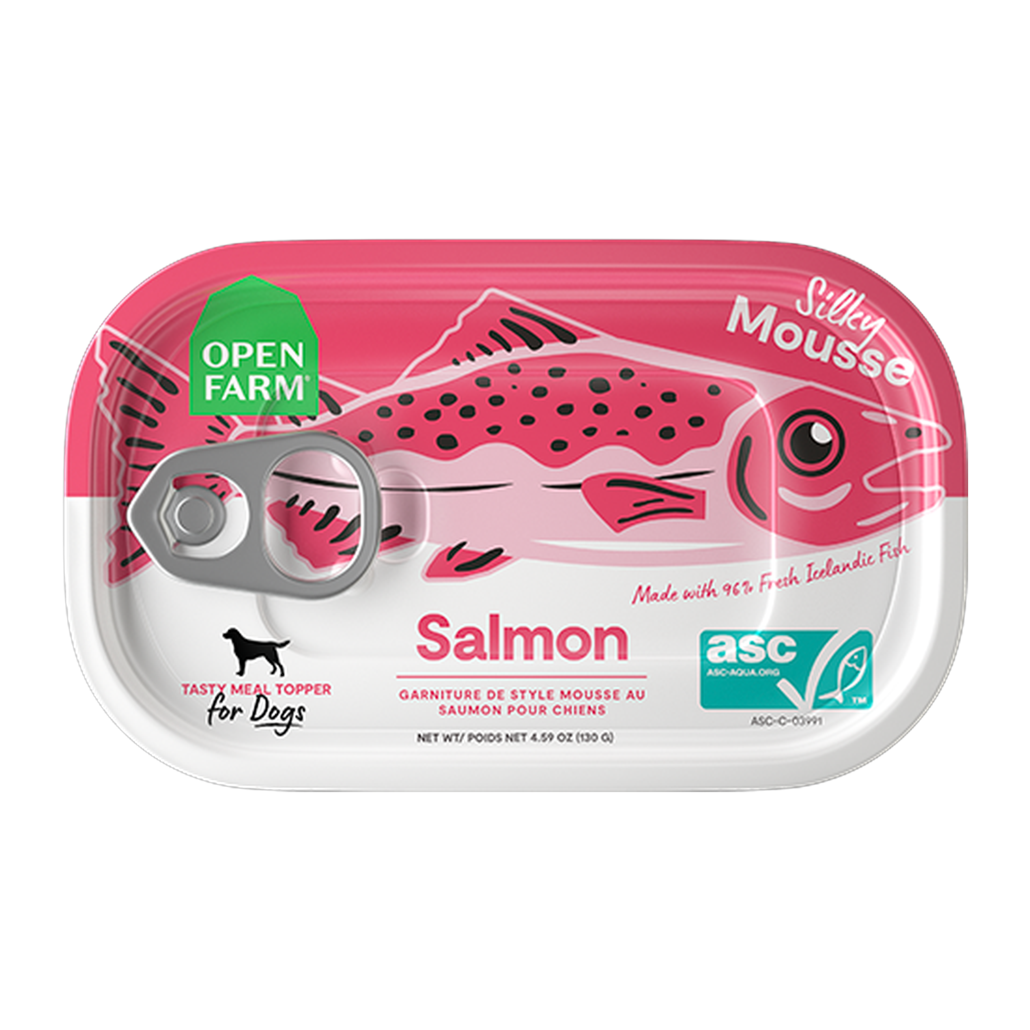 Open Farm Salmon Silky Mousse Topper for Dogs can