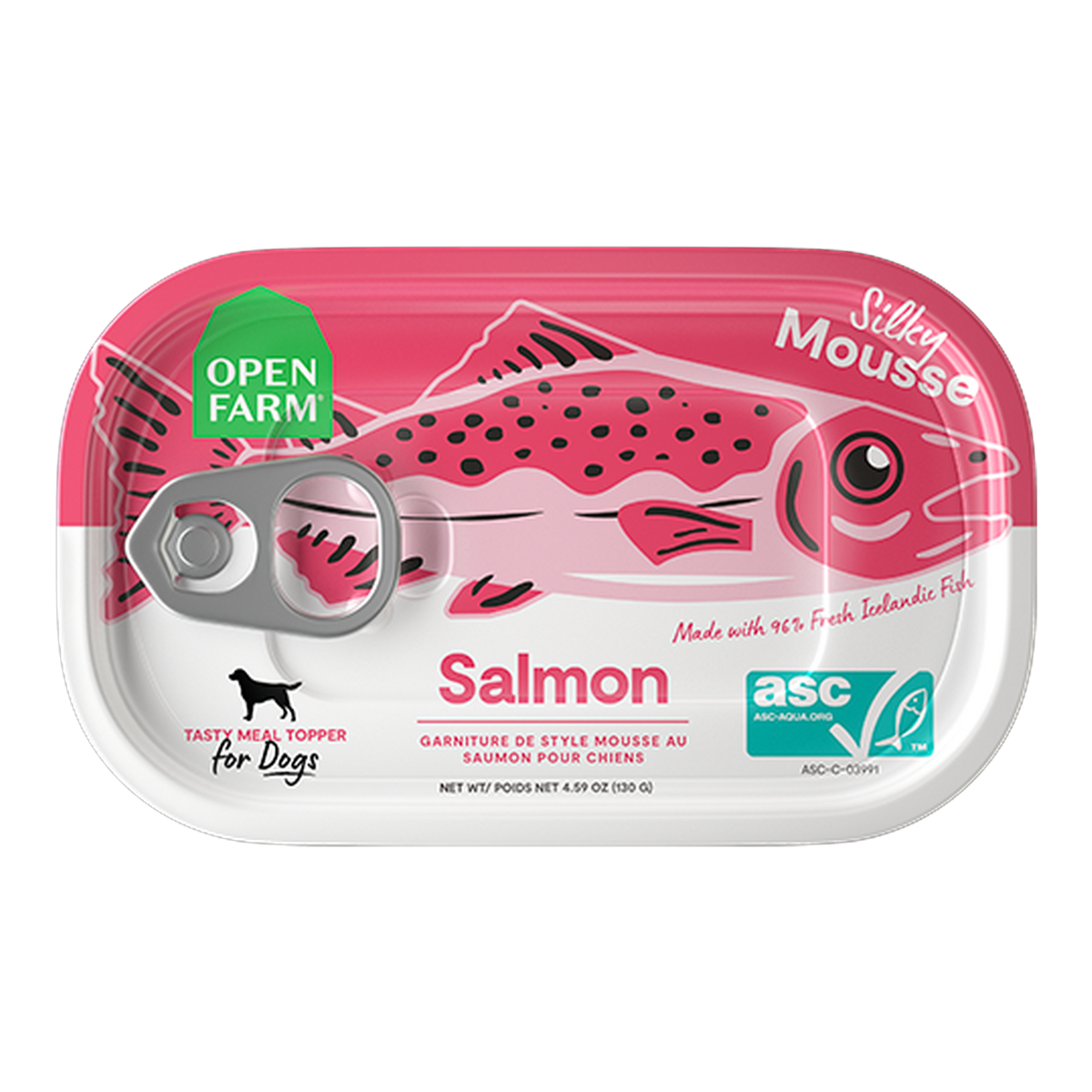 Open Farm Salmon Topper for Dogs -- open farm salmon silky mousse topper for dogs can