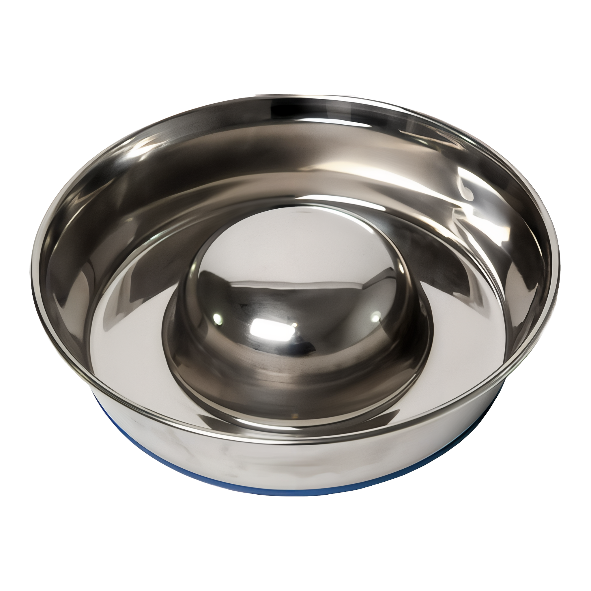OurPets DuraPet Slow Feed Premium Stainless Steel Dog Bowl, medium size. #Medium