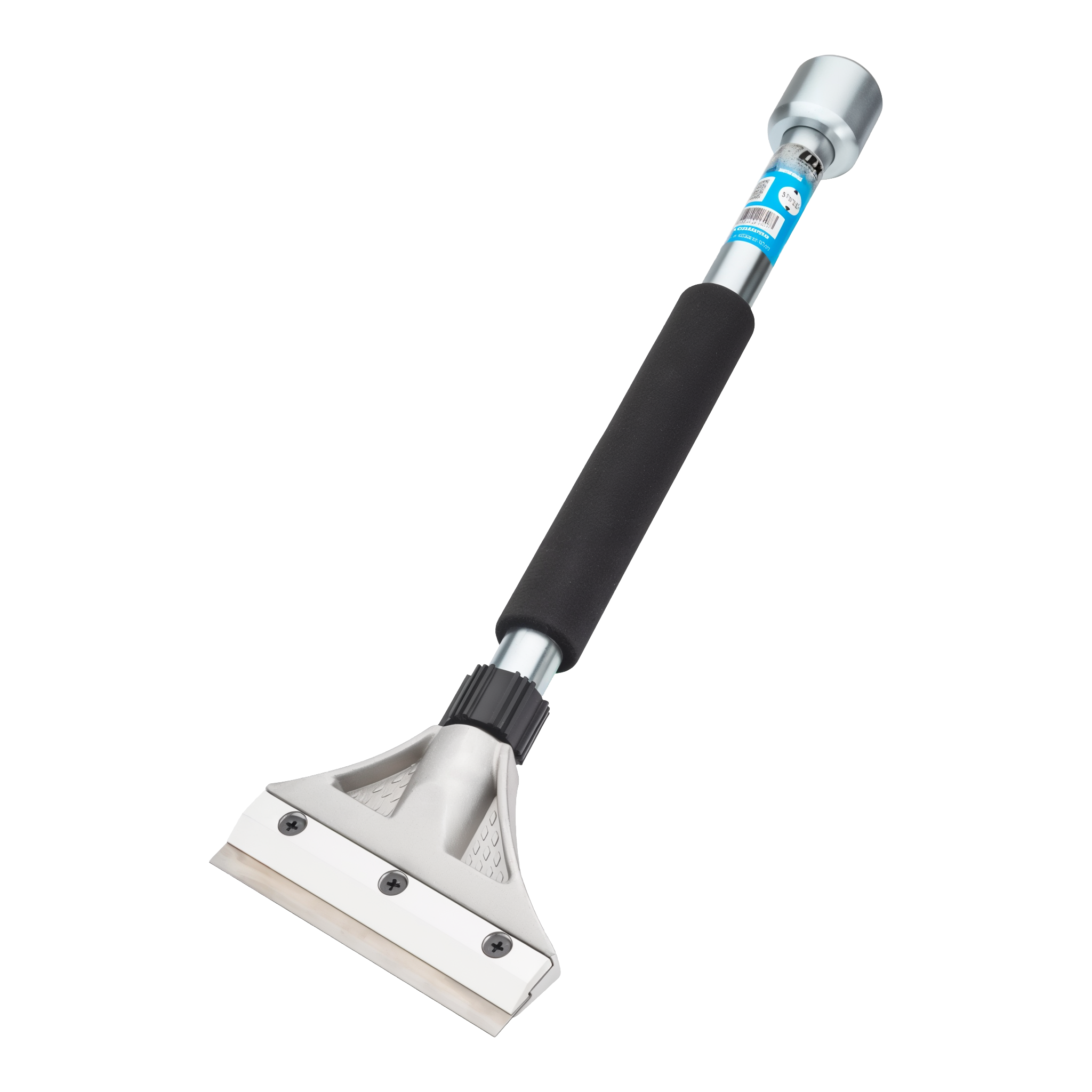 OX Pro 5-Inch Heavy Duty Scraper with 8-inch chrome-plated steel handle, hammer-end cap, and replaceable stainless blade