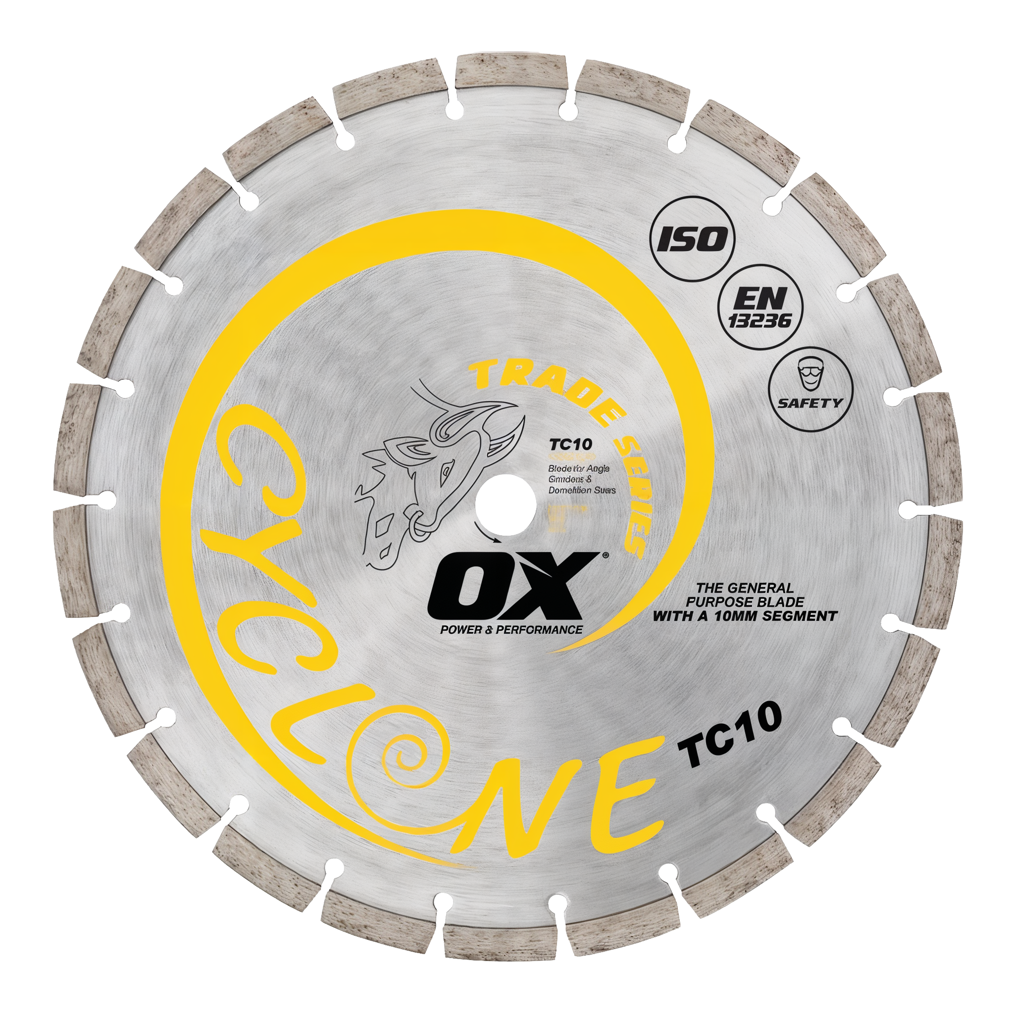 Trade Series general purpose 12 inch diamond blade for landscape and construction.