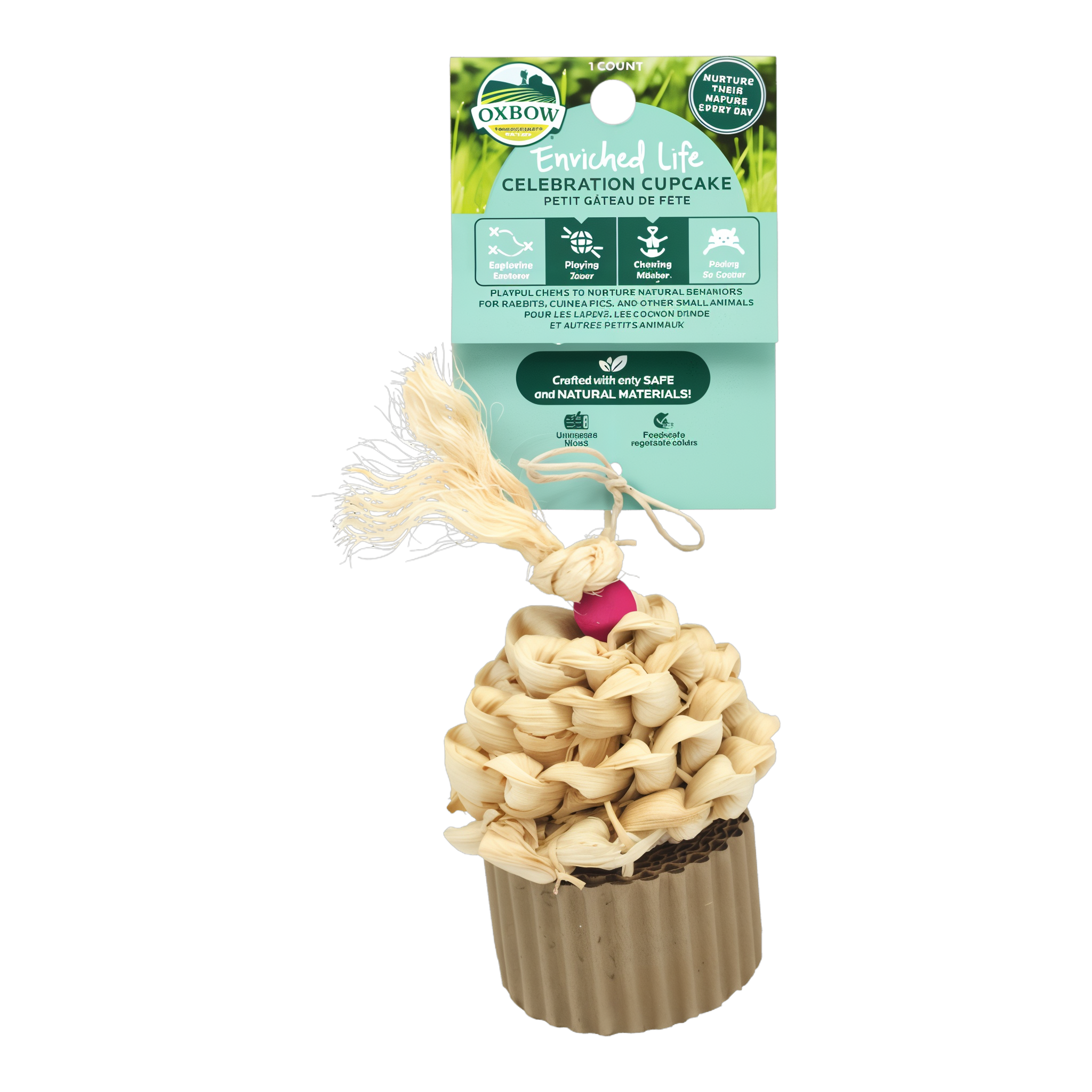 Oxbow Enriched Life Celebration Cupcake in packaging