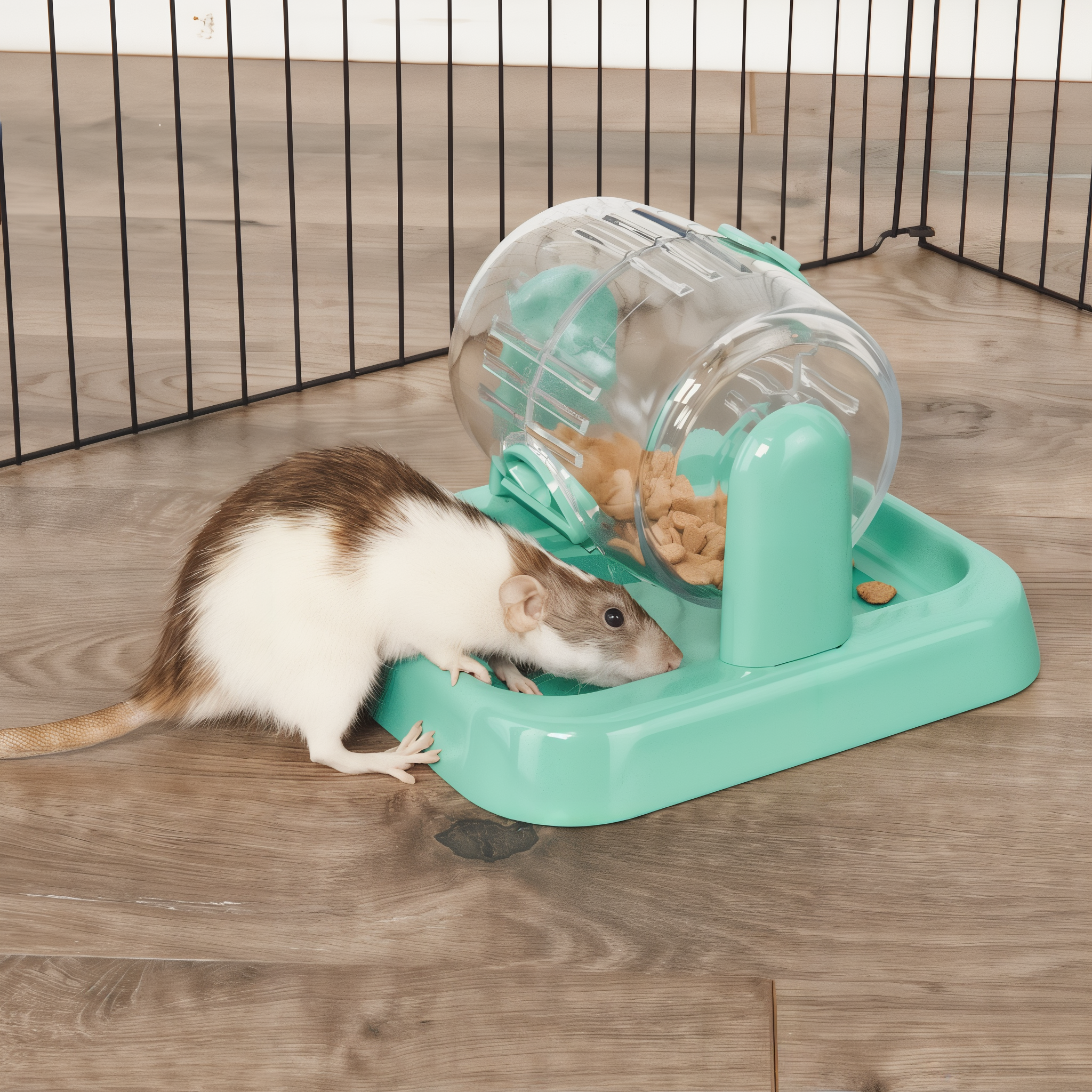 Rat playing with the Rolly Teaser