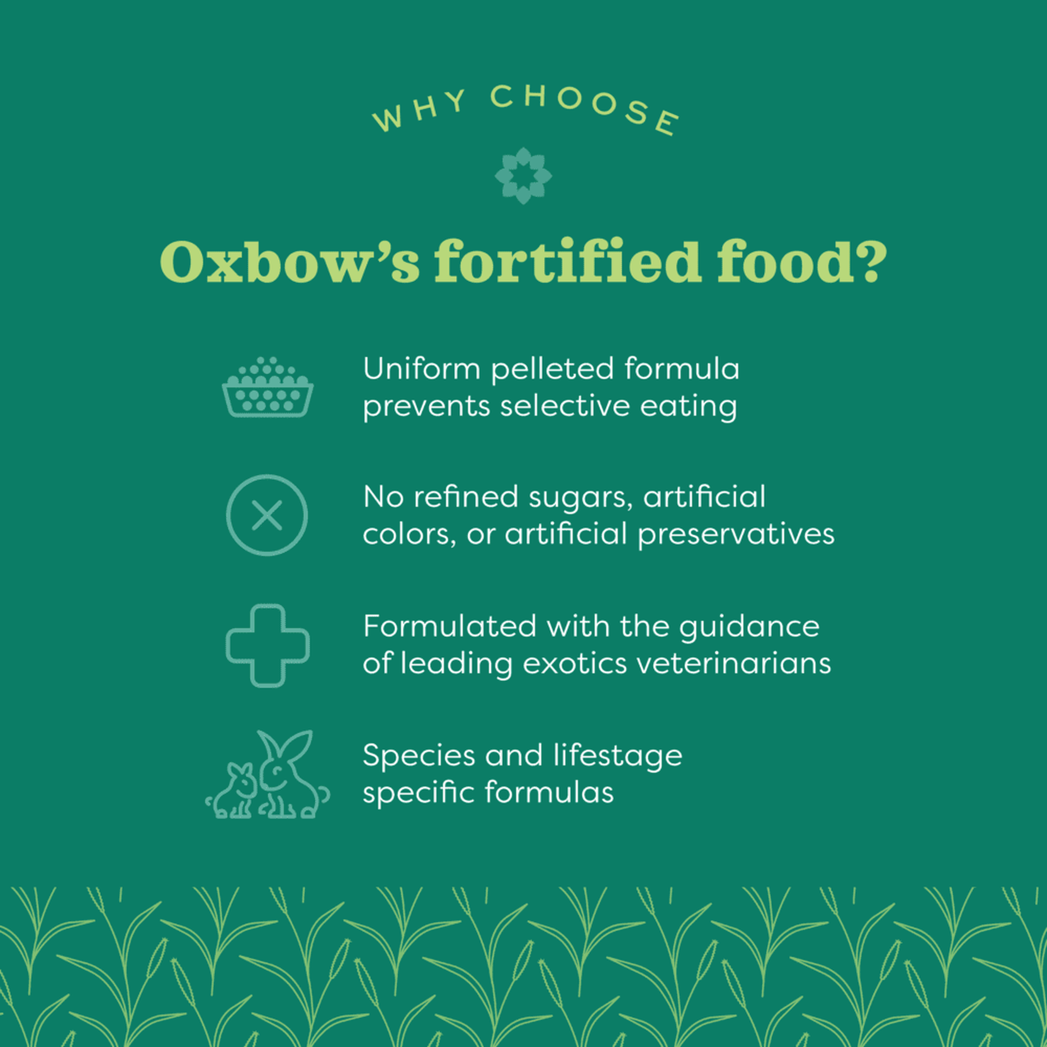 Why choose Oxbow fortified food