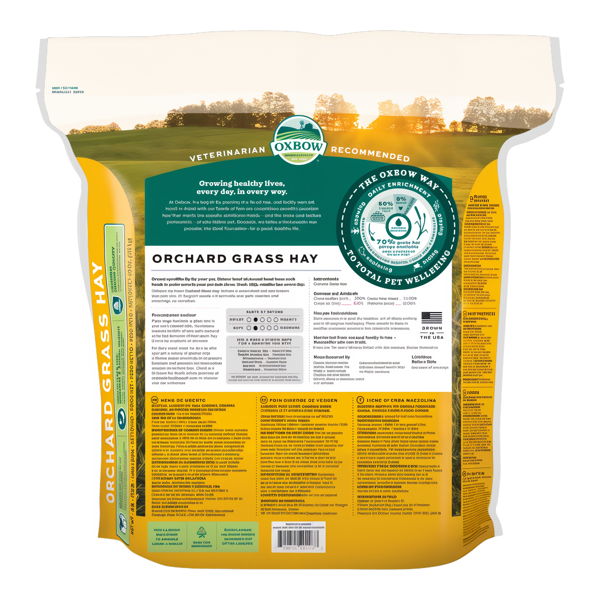 Back of the Orchard Grass Hay 40 oz bag