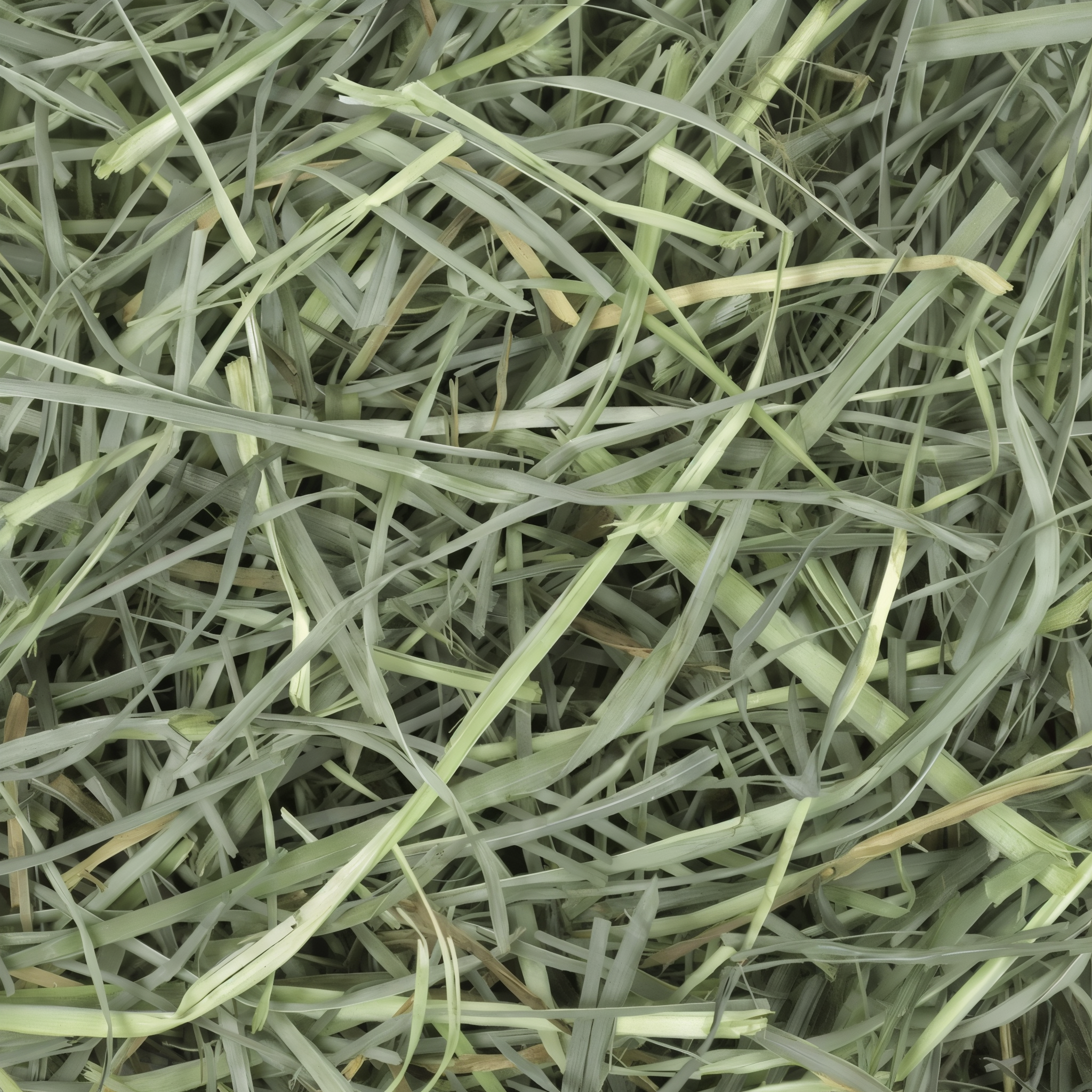 Closeup of soft, fragrant orchard grass hay strands