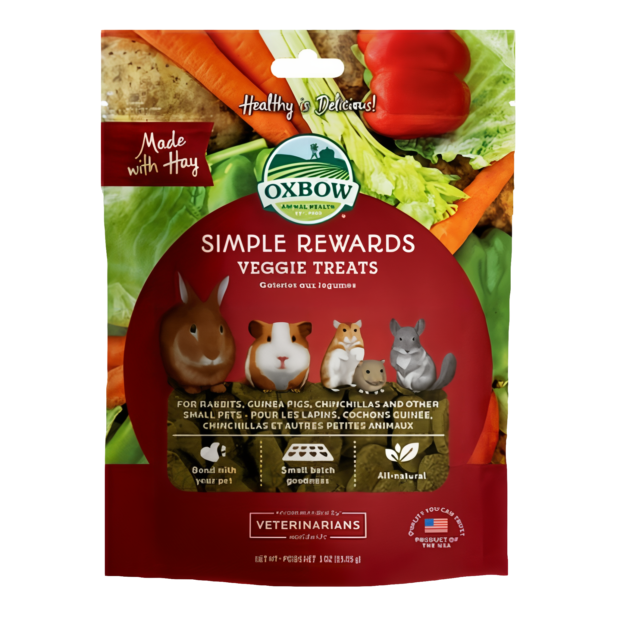 Oxbow Animal Health Simple Rewards Veggie Small Animal Treats