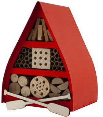 Panacea Lake & Cabin Red Canoe Insect Shelter with Wall Hanger