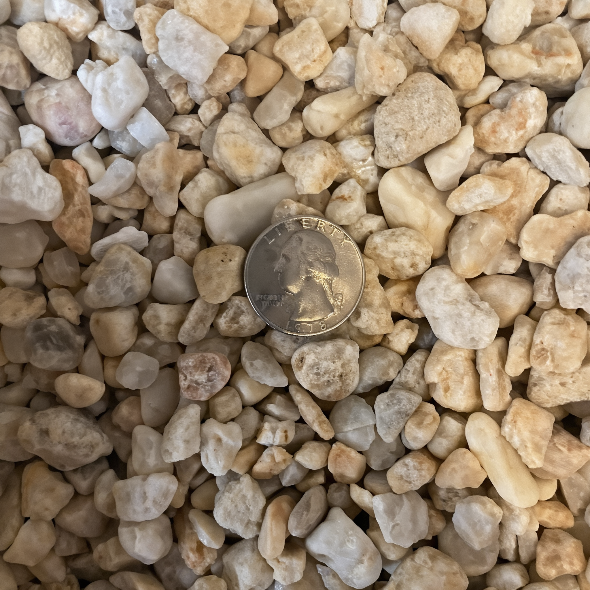Multi Color Pea Gravel, 3/8 inch size