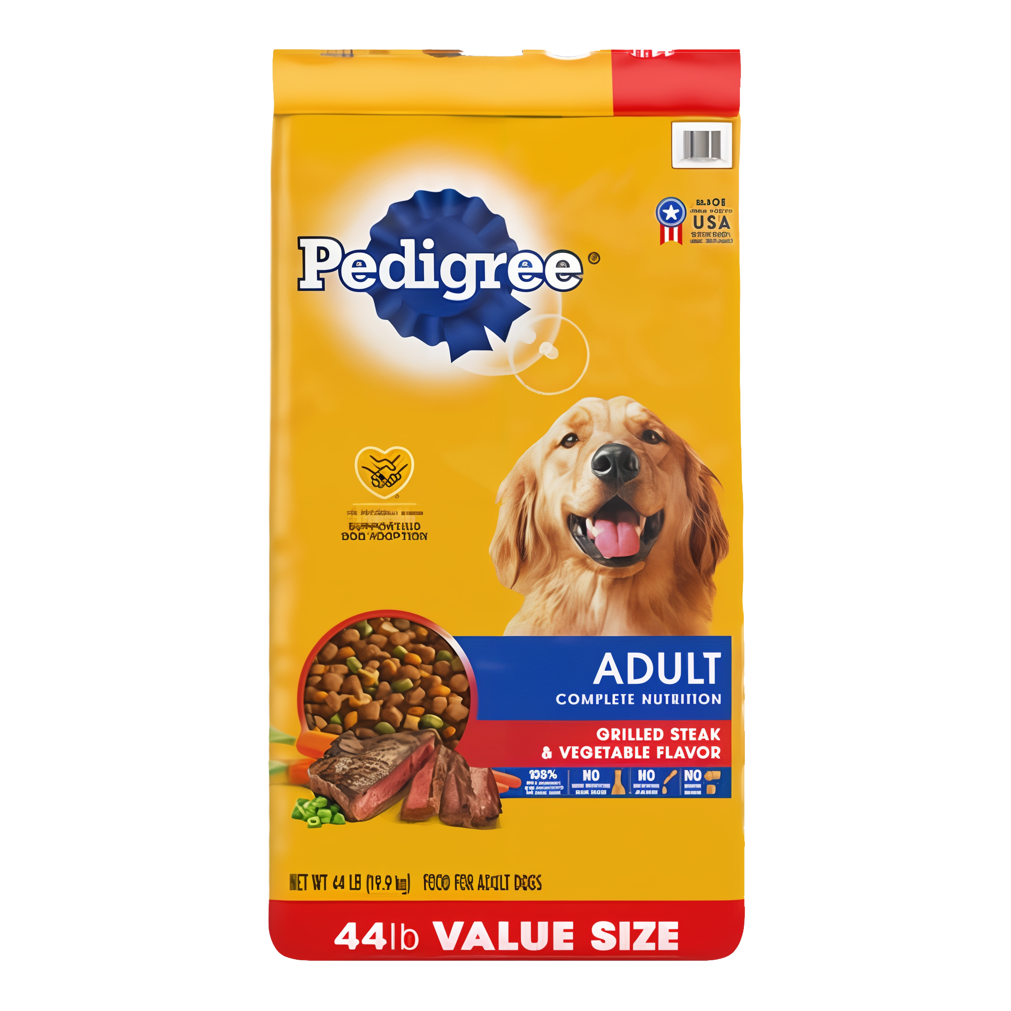 Pedigree Grilled Beef, Grain, Steak and Vegetable Flavor Adult Dry Dog Food