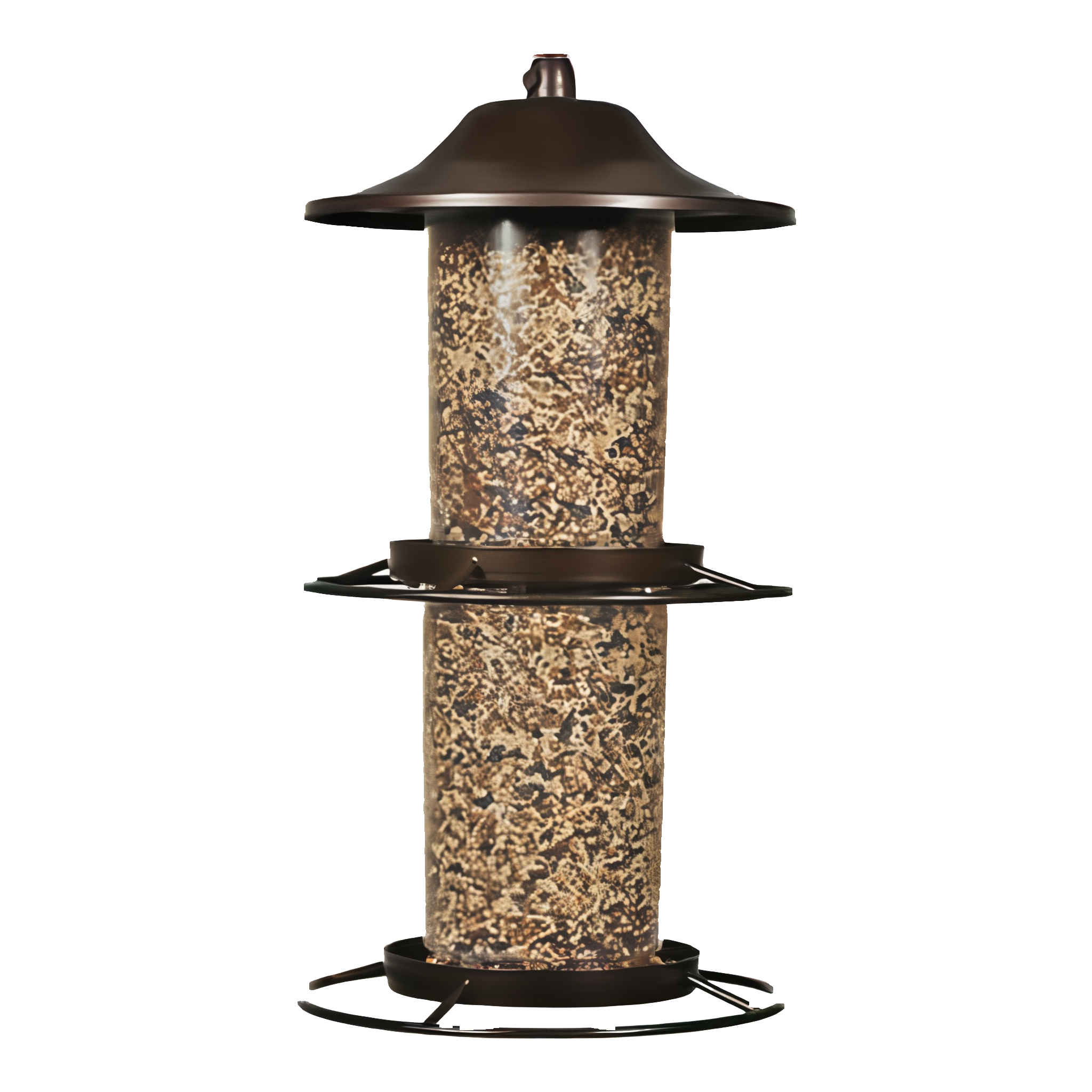 Perky-Pet Bronze Panorama Wild Bird Tube Seed Feeder