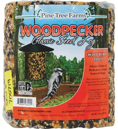 Pine Tree Farms Woodpecker Classic Seed Log